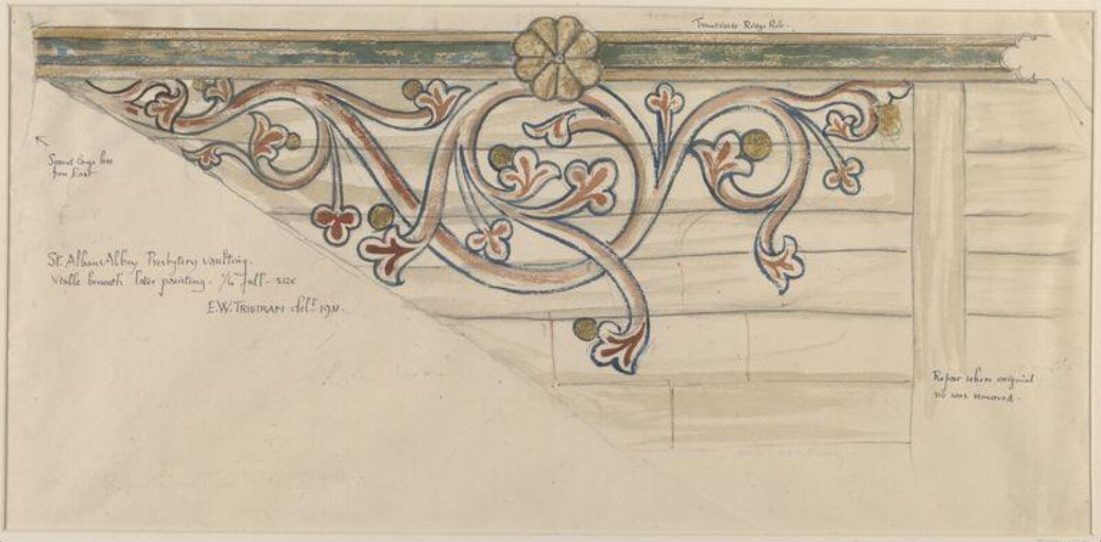 Drawing, Ernest William Tristram, 1931