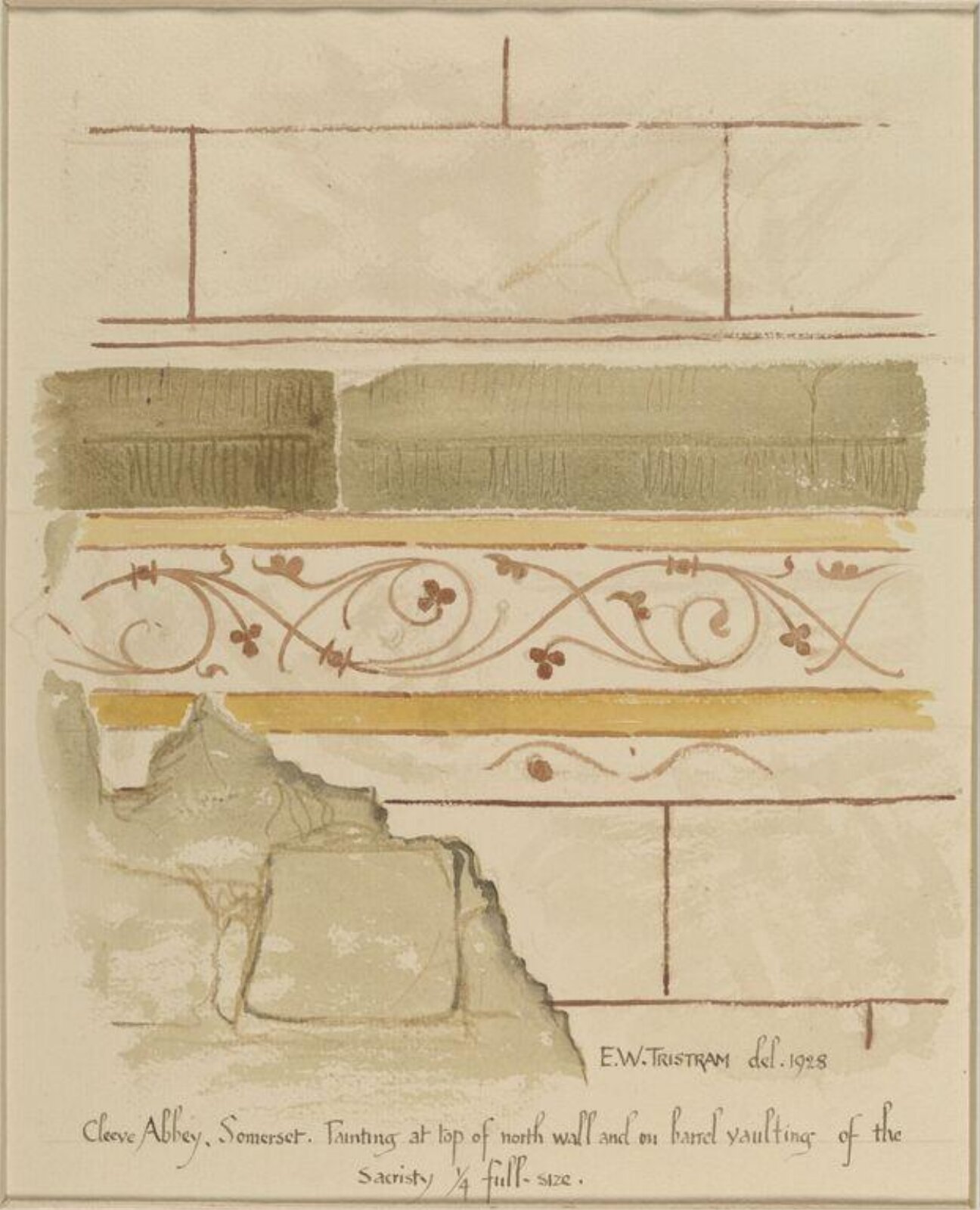 Drawing, Ernest William Tristram, 1928