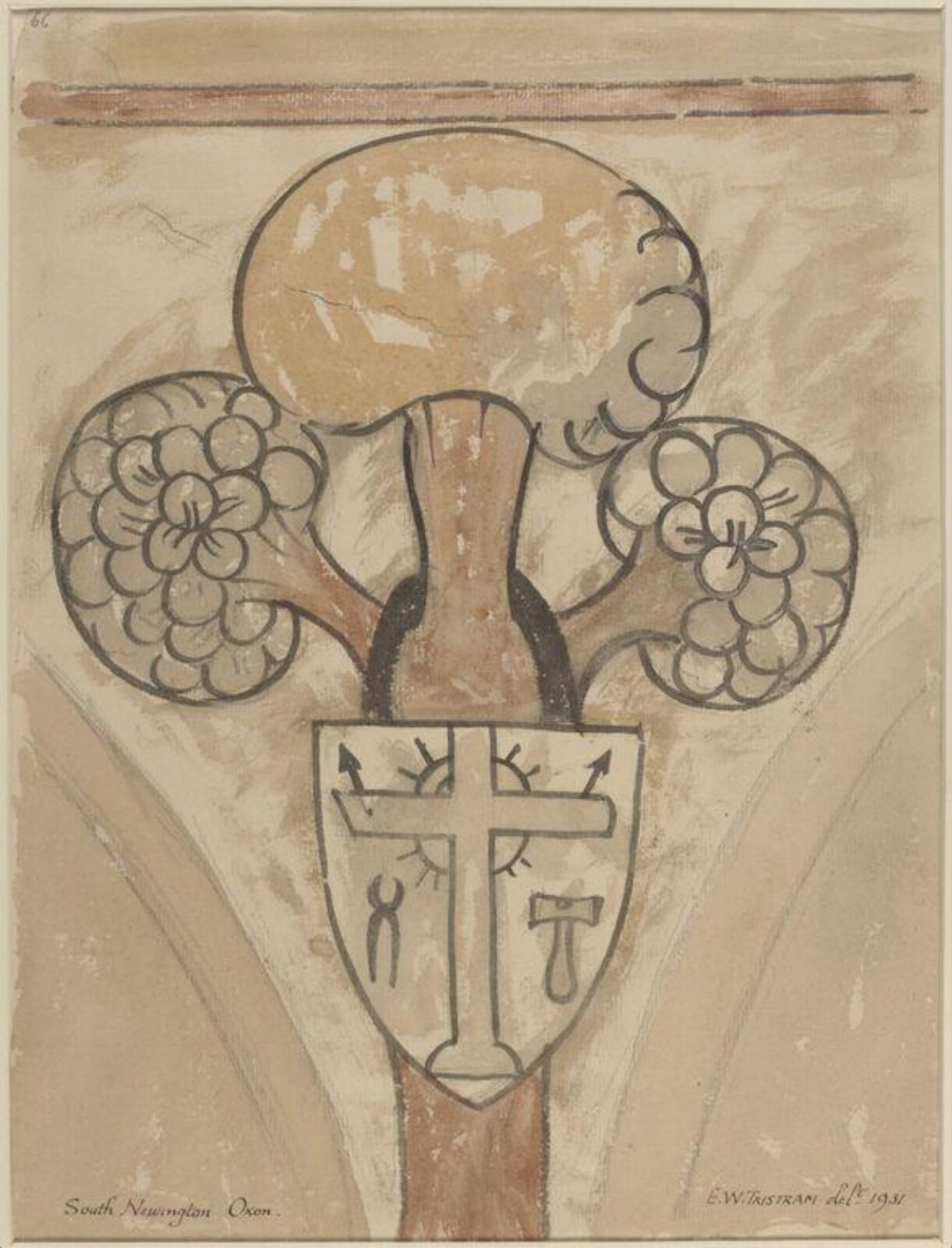 Drawing, Ernest William Tristram, 1931