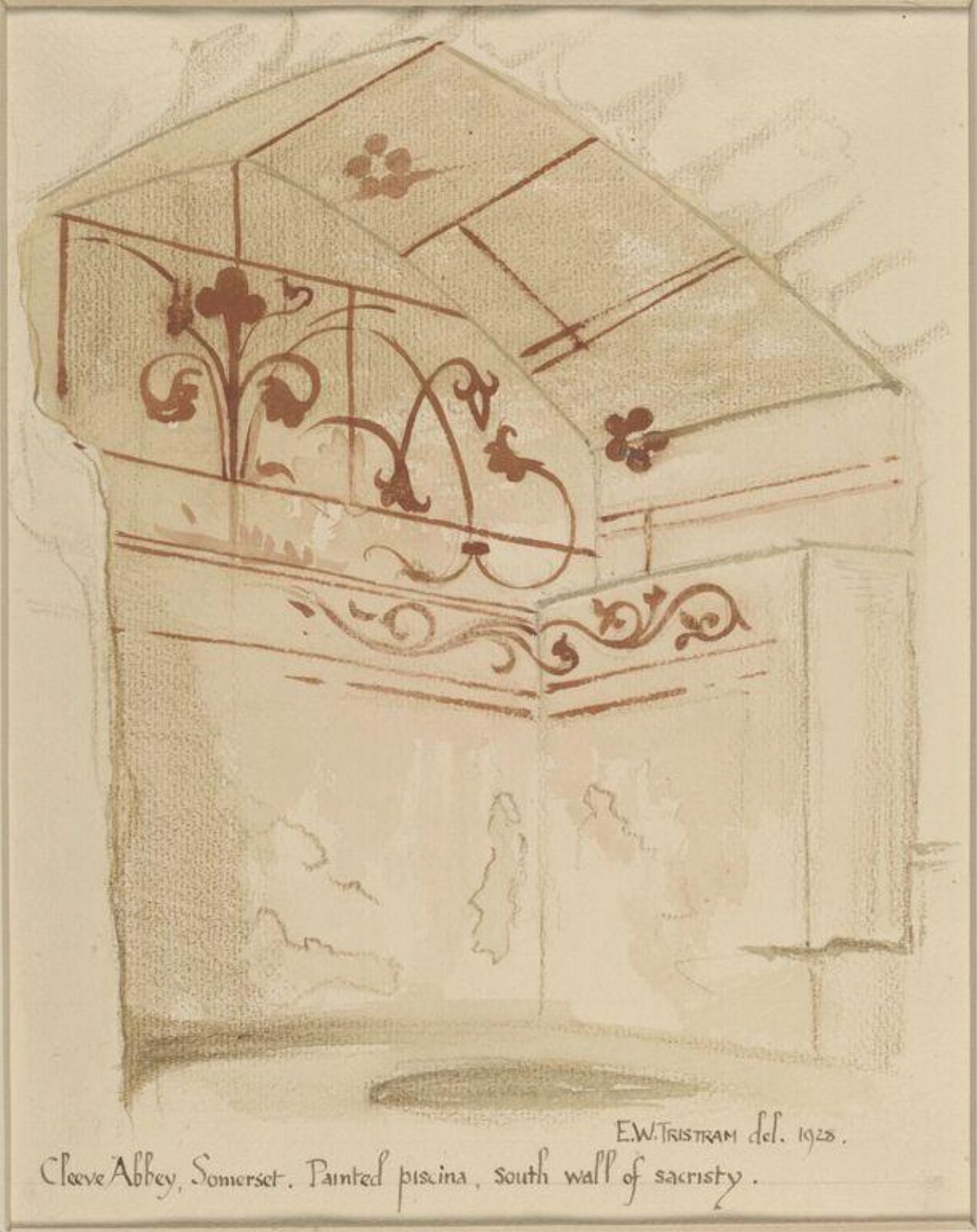Drawing, Ernest William Tristram, 1928