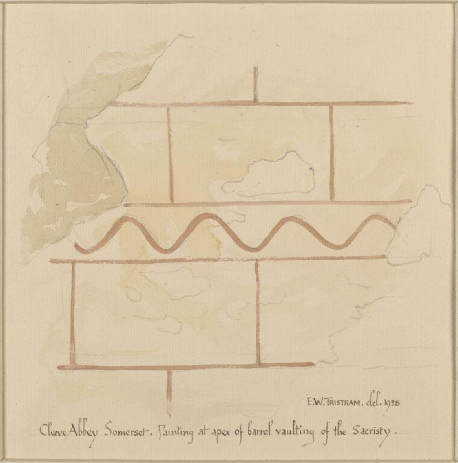 Drawing, Ernest William Tristram, 1928