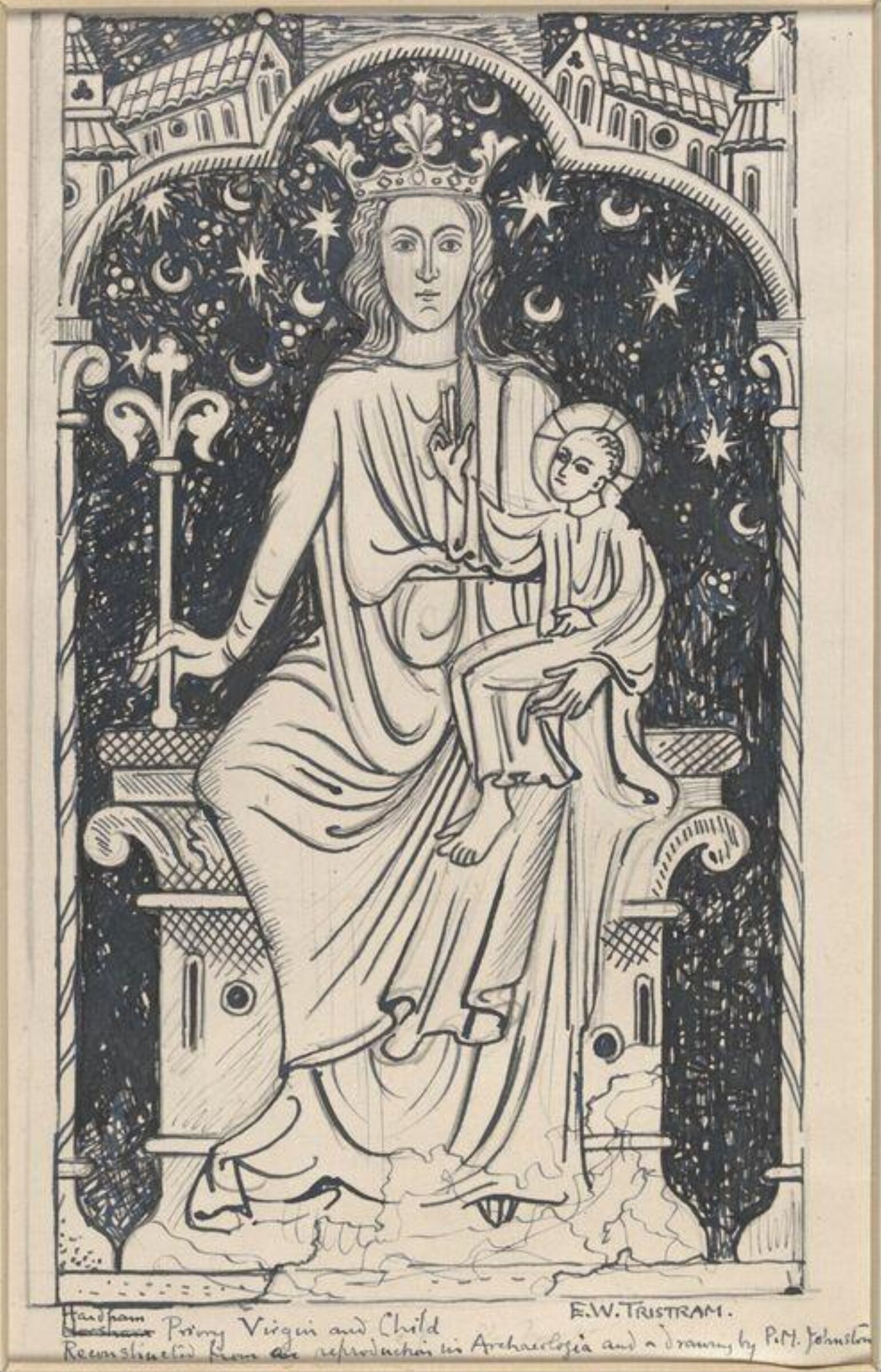 Drawing, Ernest William Tristram, начало XX века