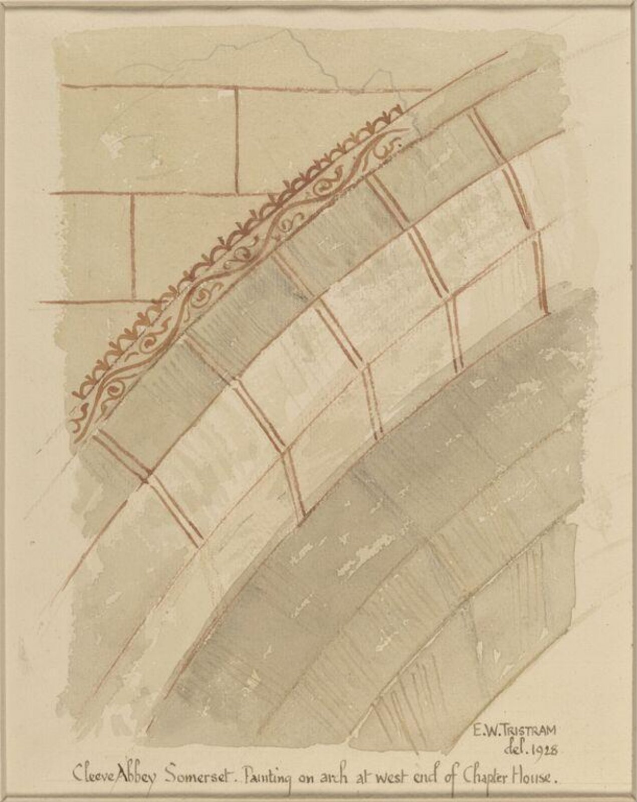 Drawing, Ernest William Tristram, 1928