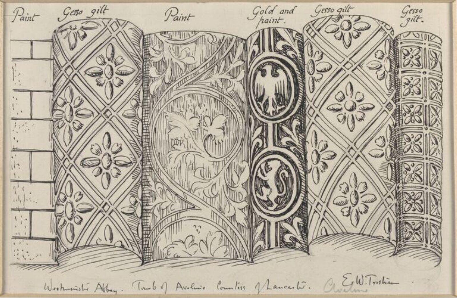 Drawing, Ernest William Tristram, начало XX века