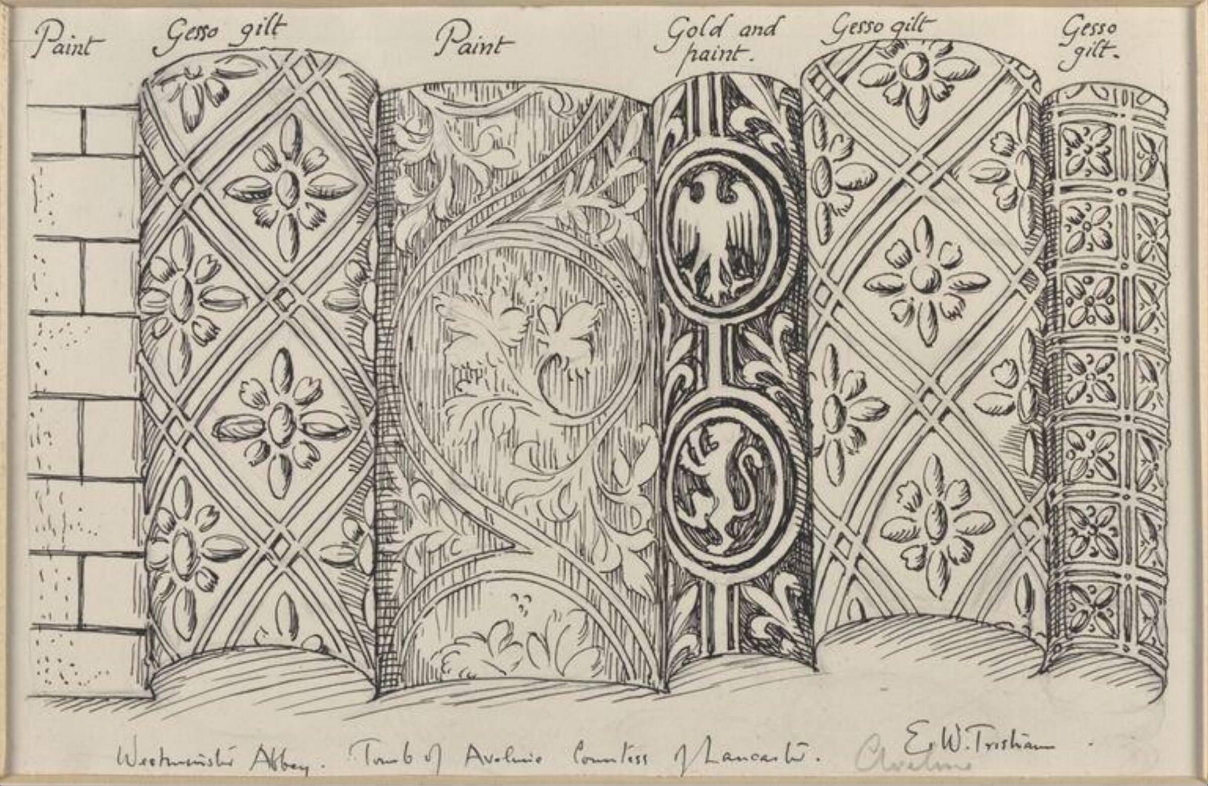 Drawing, Ernest William Tristram, начало XX века