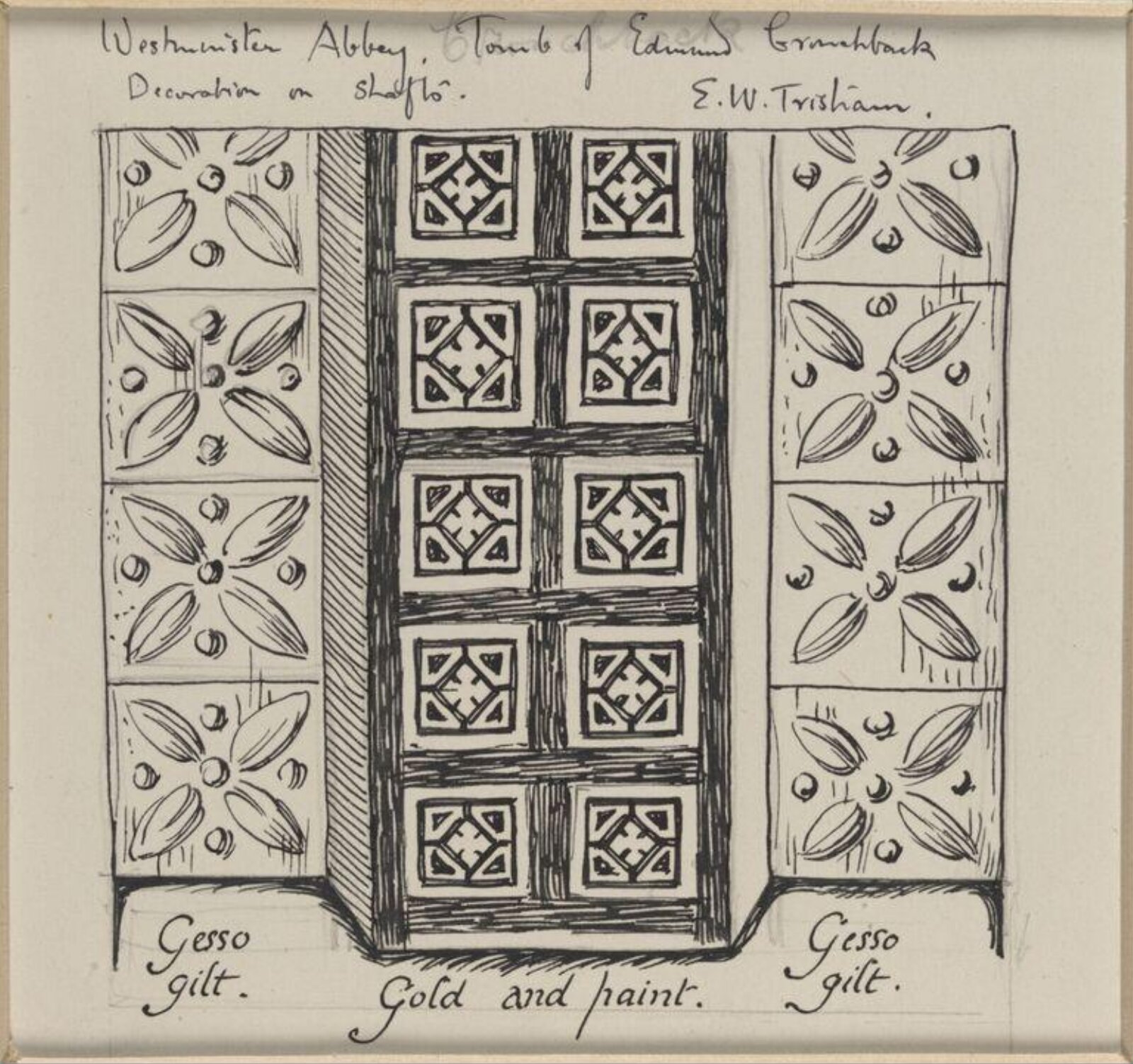 Drawing, Ernest William Tristram, начало XX века