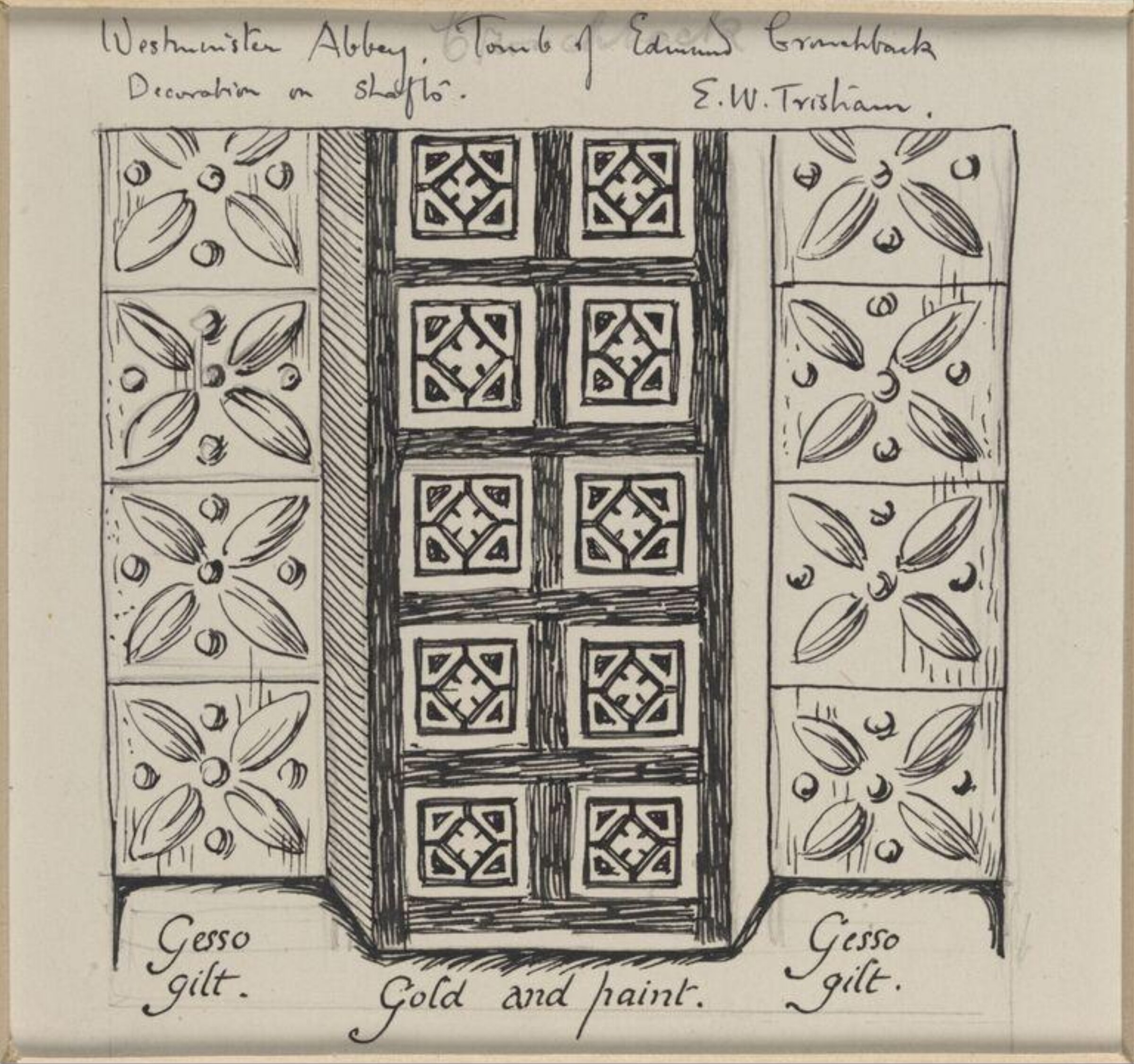 Drawing, Ernest William Tristram, начало XX века