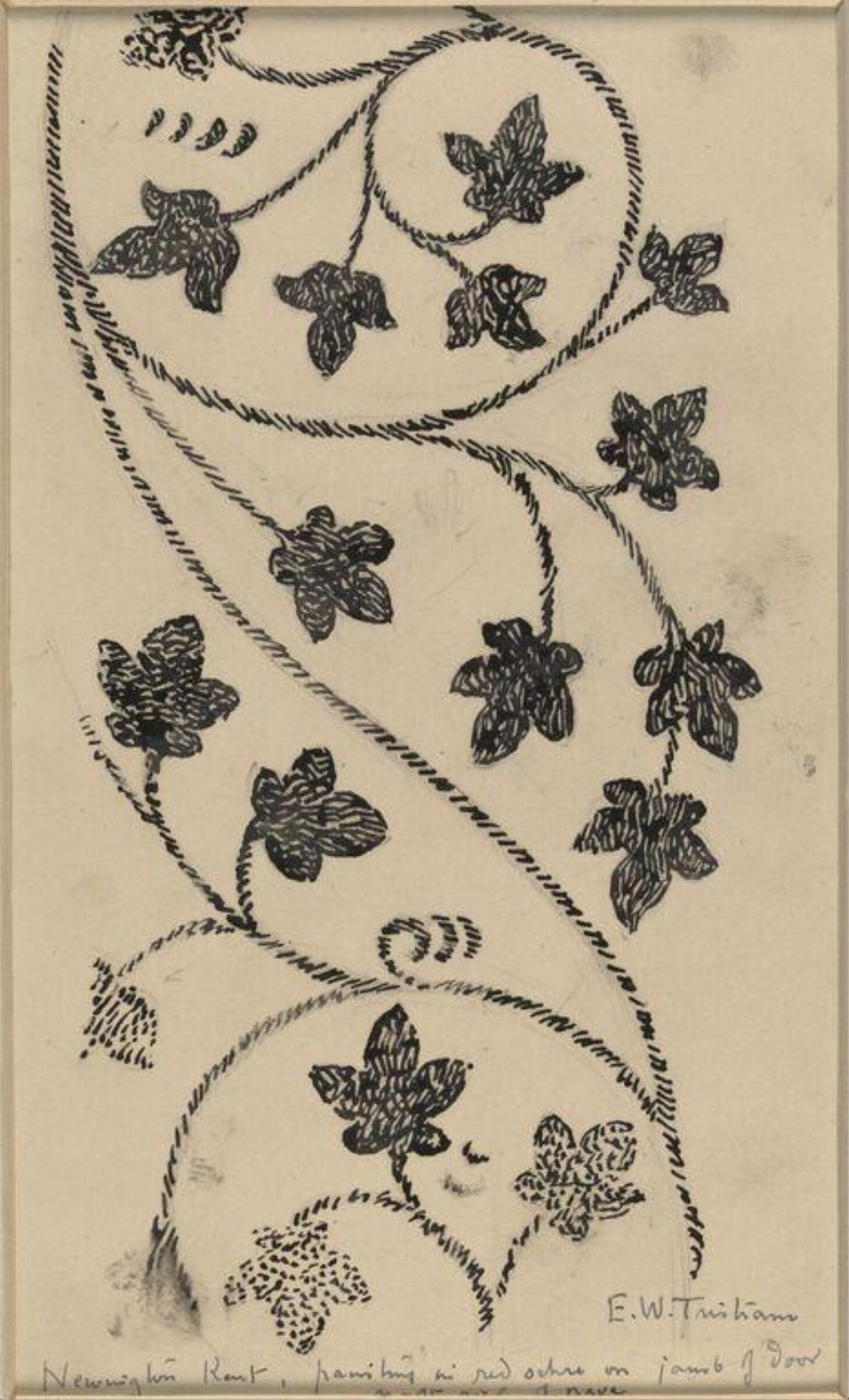 Drawing, Ernest William Tristram, начало XX века