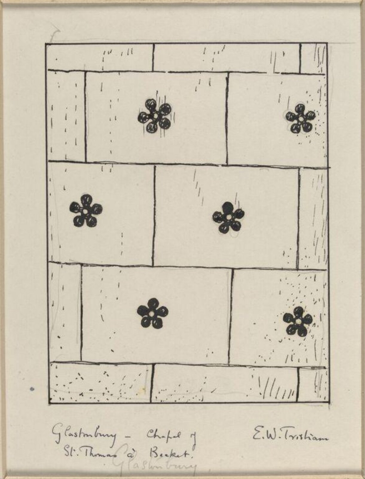 Drawing, Ernest William Tristram, начало XX века