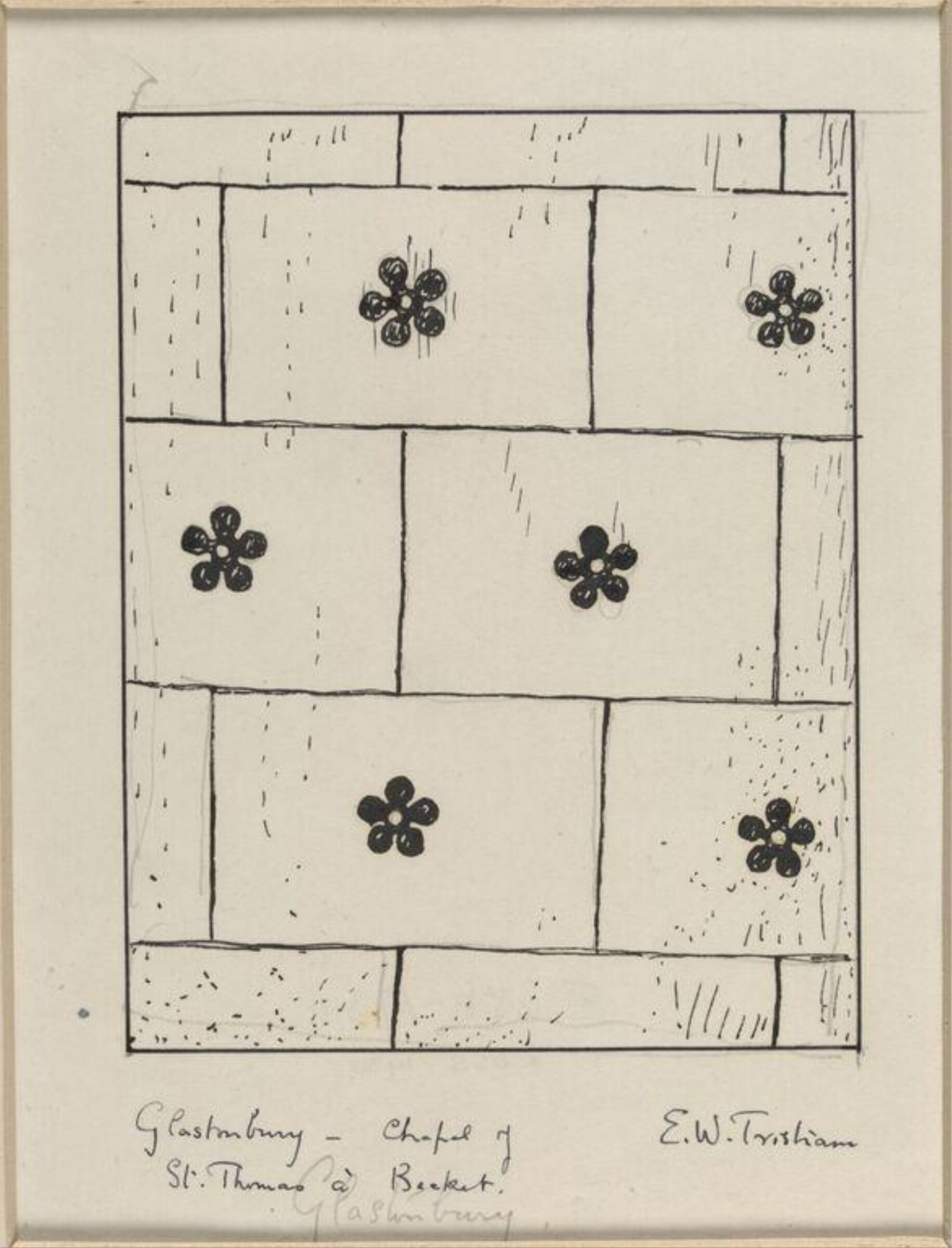 Drawing, Ernest William Tristram, начало XX века