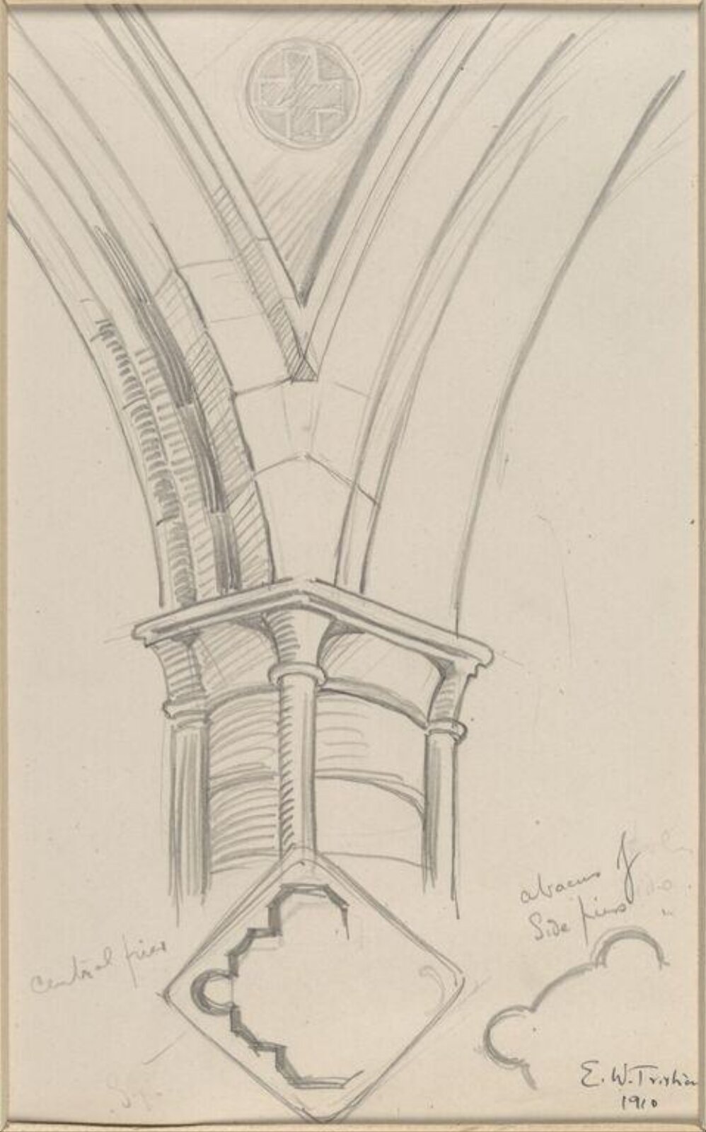 Drawing, Ernest William Tristram, 1910