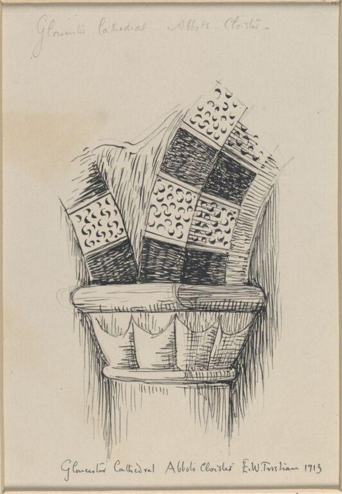 Drawing, Ernest William Tristram, 1913