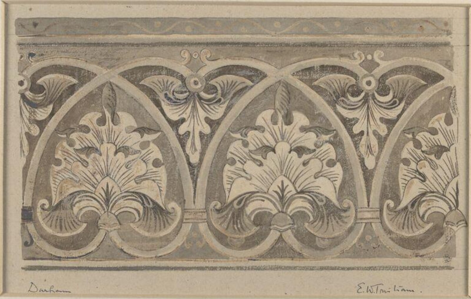 Drawing, Ernest William Tristram, early 20th century