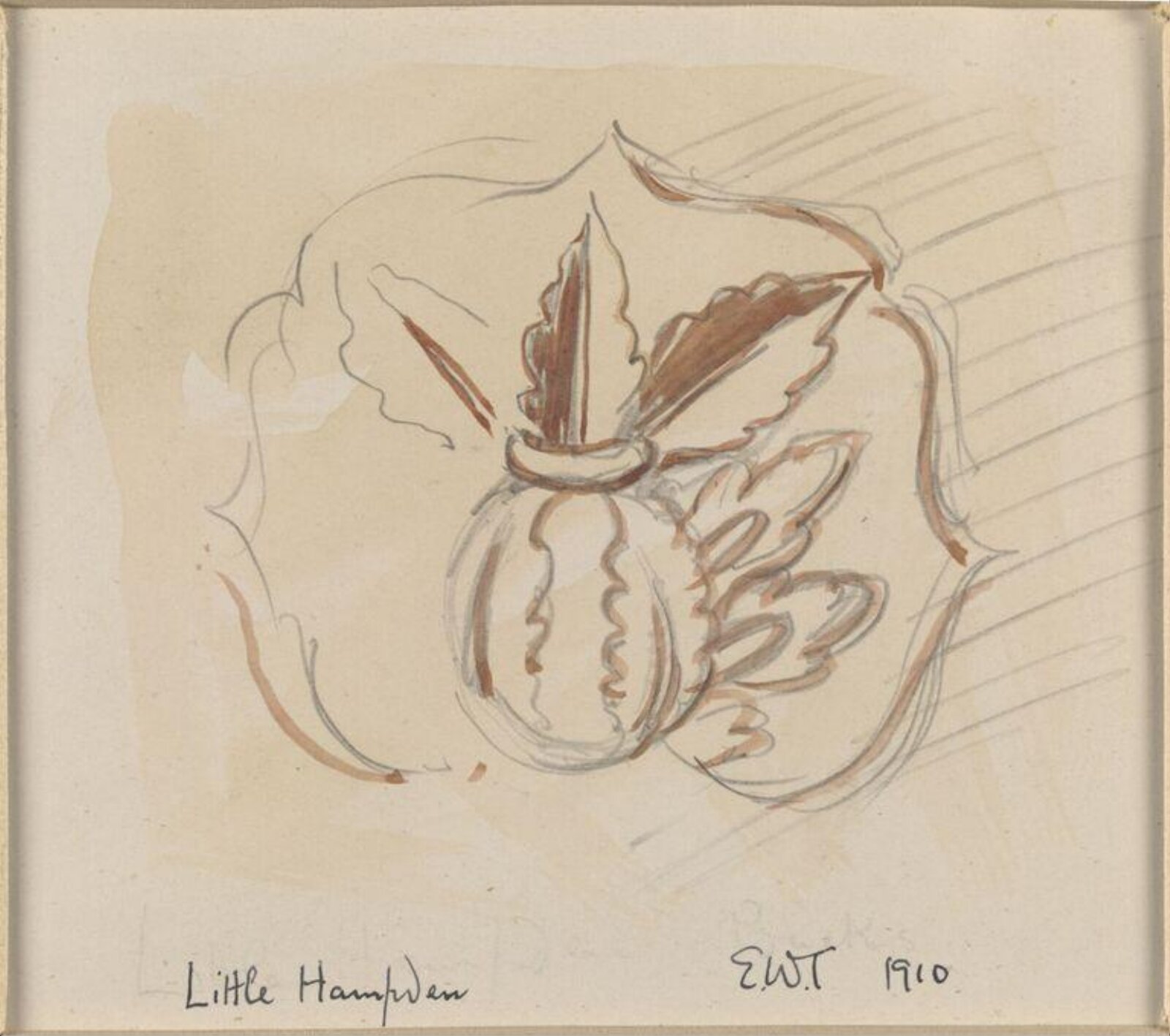 Drawing, Ernest William Tristram, 1910
