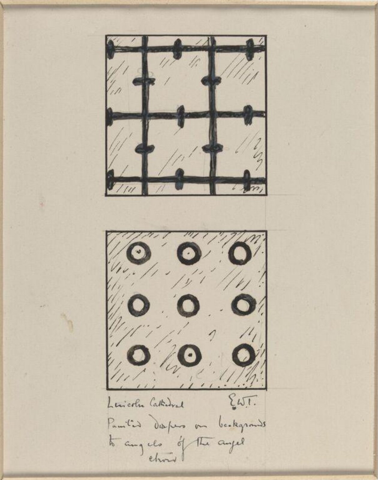 Drawing, Ernest William Tristram, начало XX века