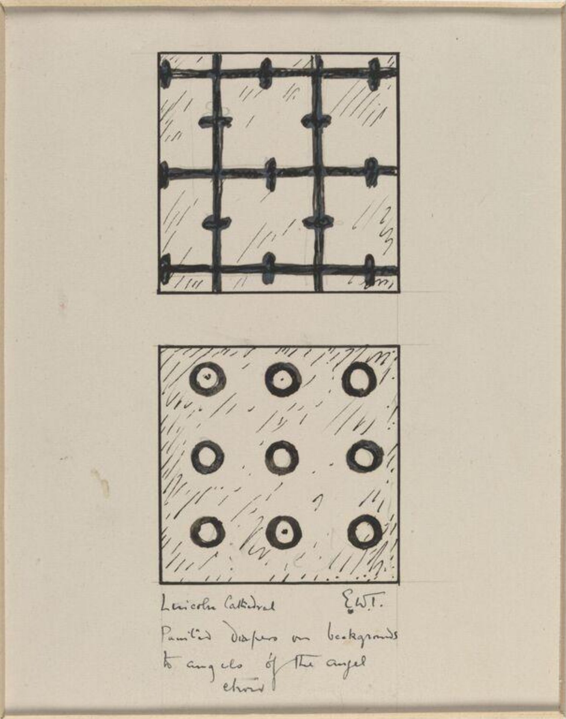 Drawing, Ernest William Tristram, начало XX века