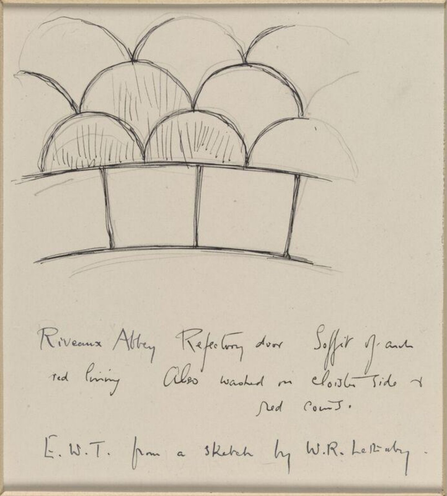 Drawing, Ernest William Tristram, early 20th century