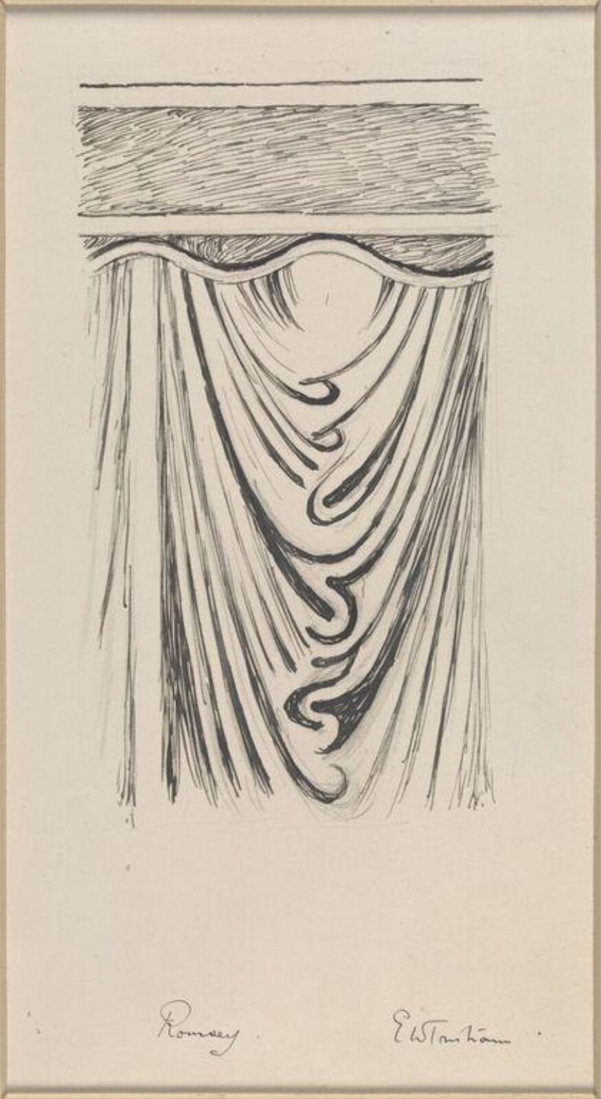 Drawing, Ernest William Tristram, early 20th century