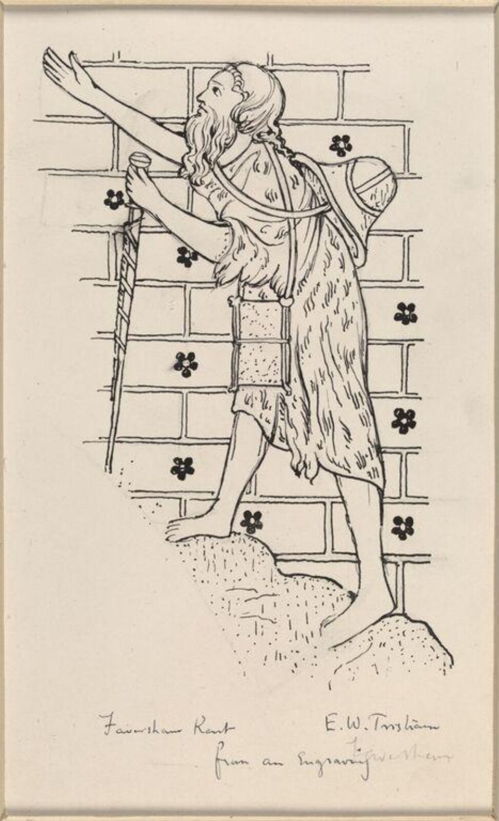Drawing, Ernest William Tristram, начало XX века