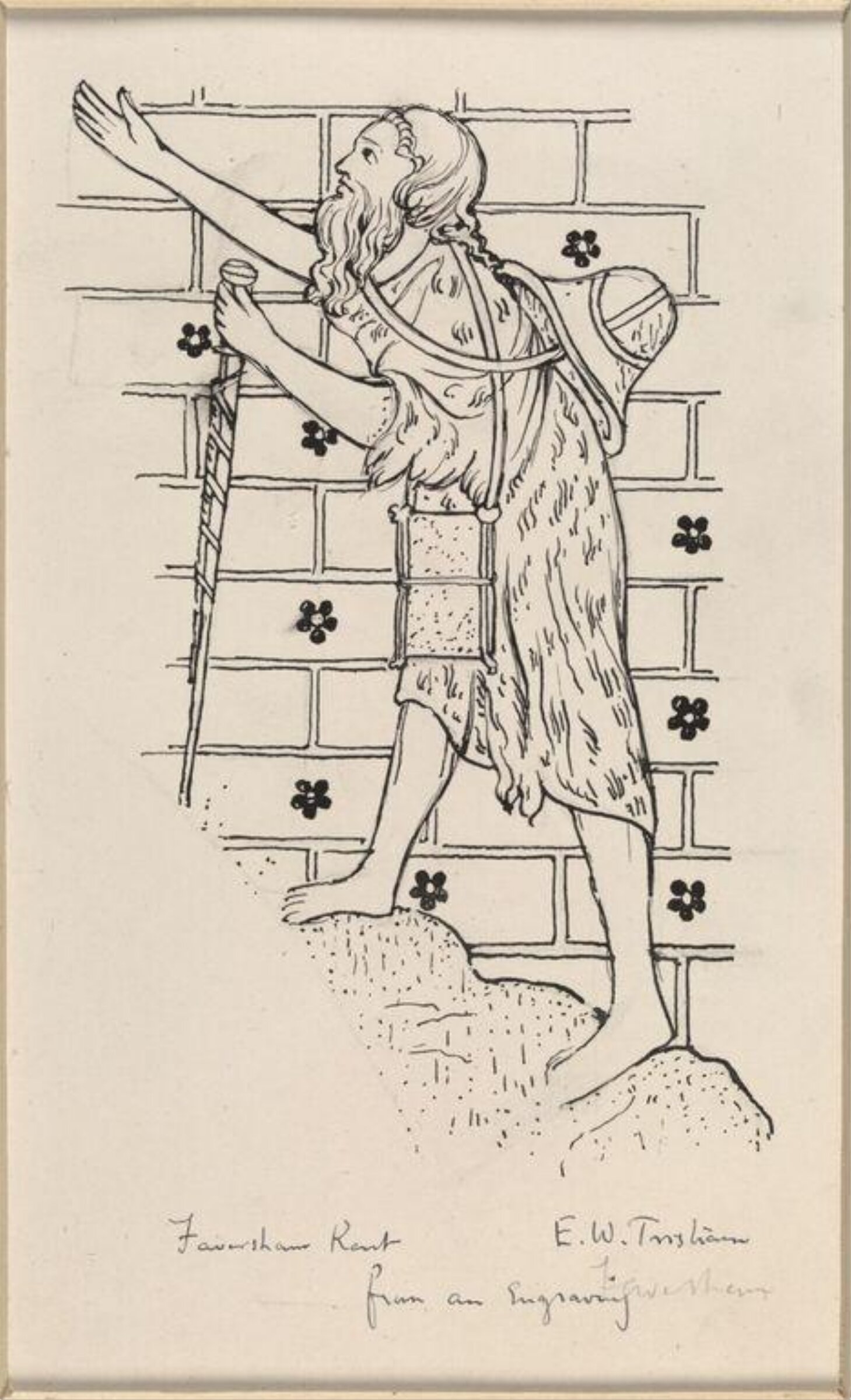 Drawing, Ernest William Tristram, начало XX века