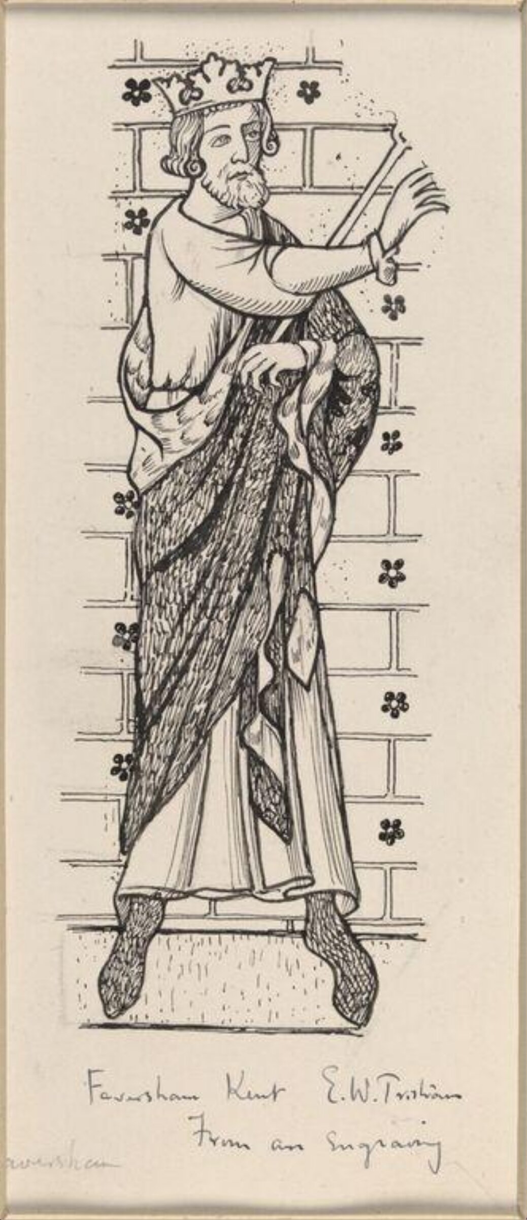 Drawing, Ernest William Tristram, начало XX века
