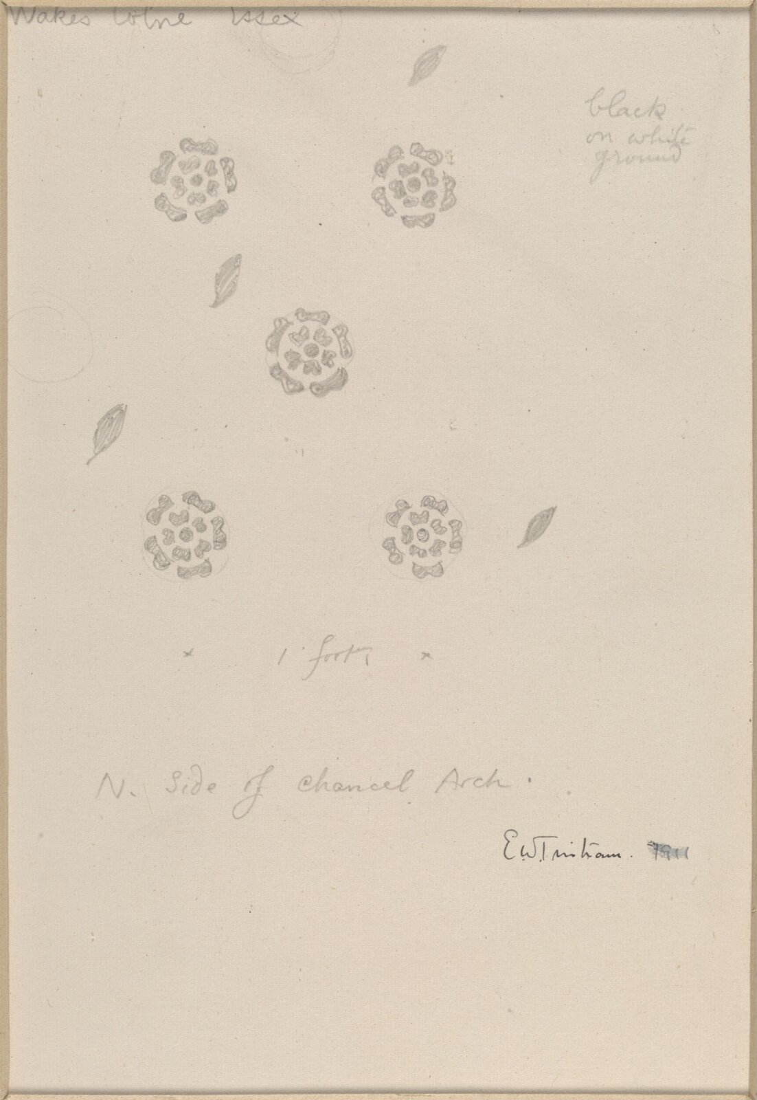 Drawing, Ernest William Tristram, 1911