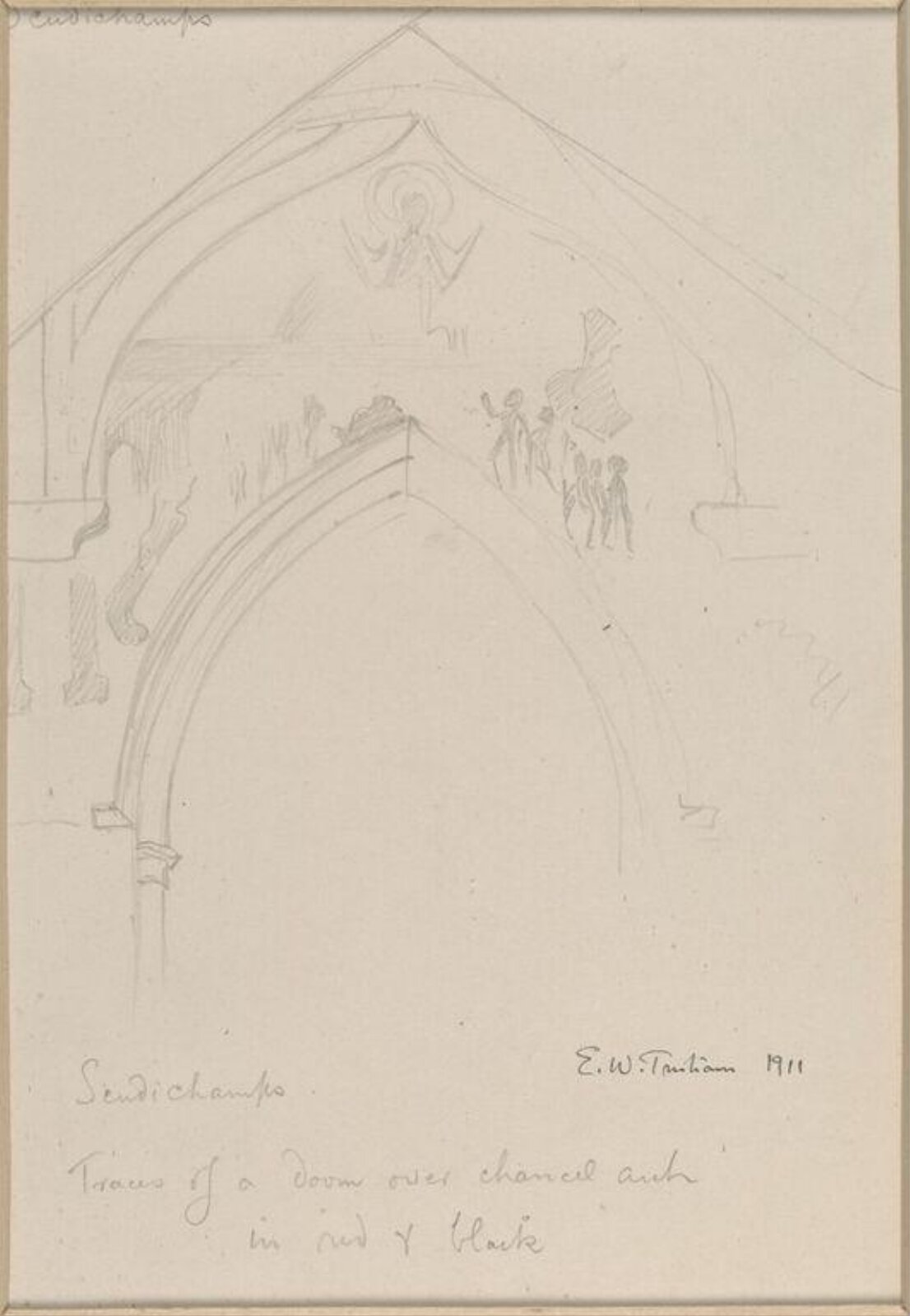 Drawing, Ernest William Tristram, 1911