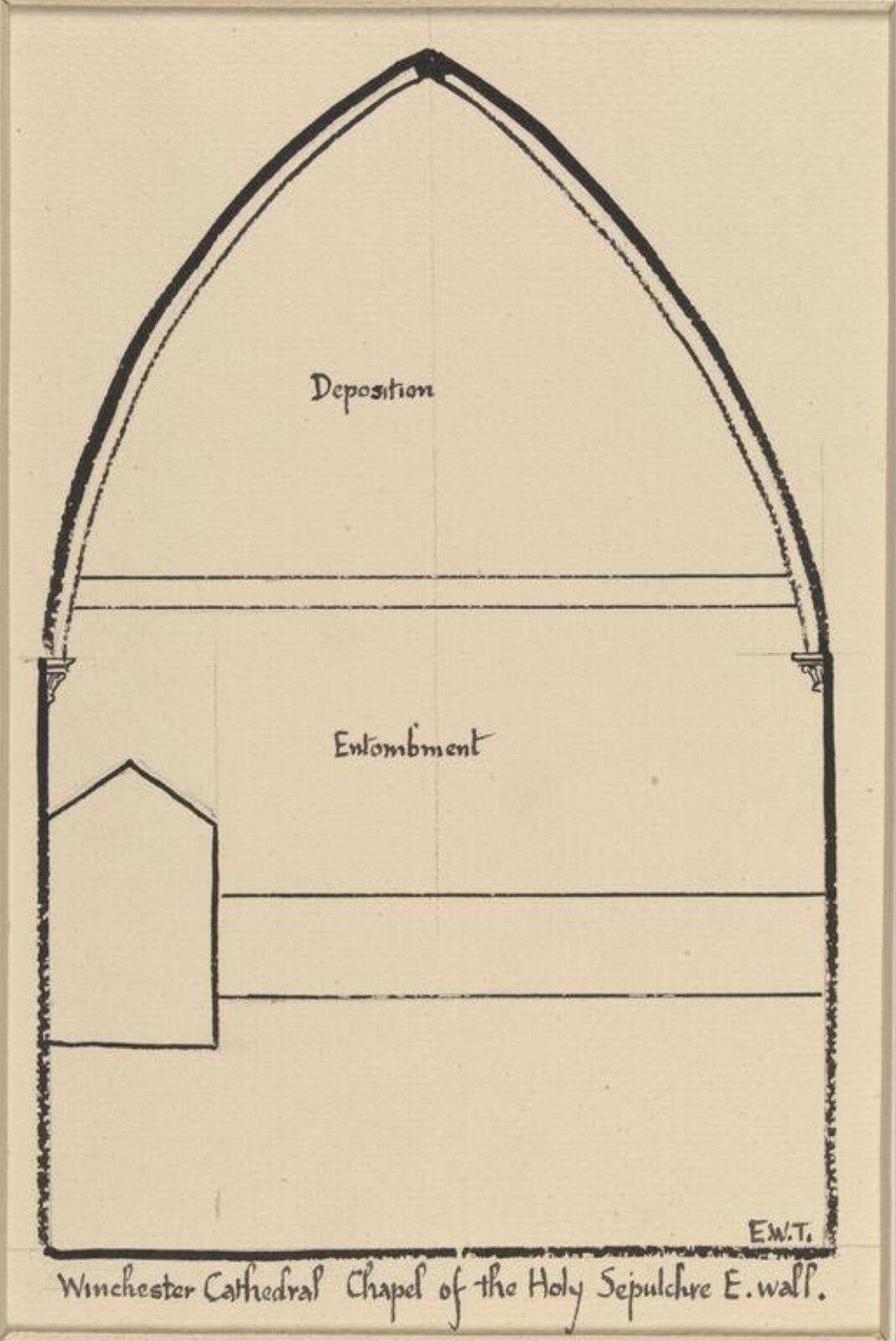 Drawing, Ernest William Tristram, начало XX века