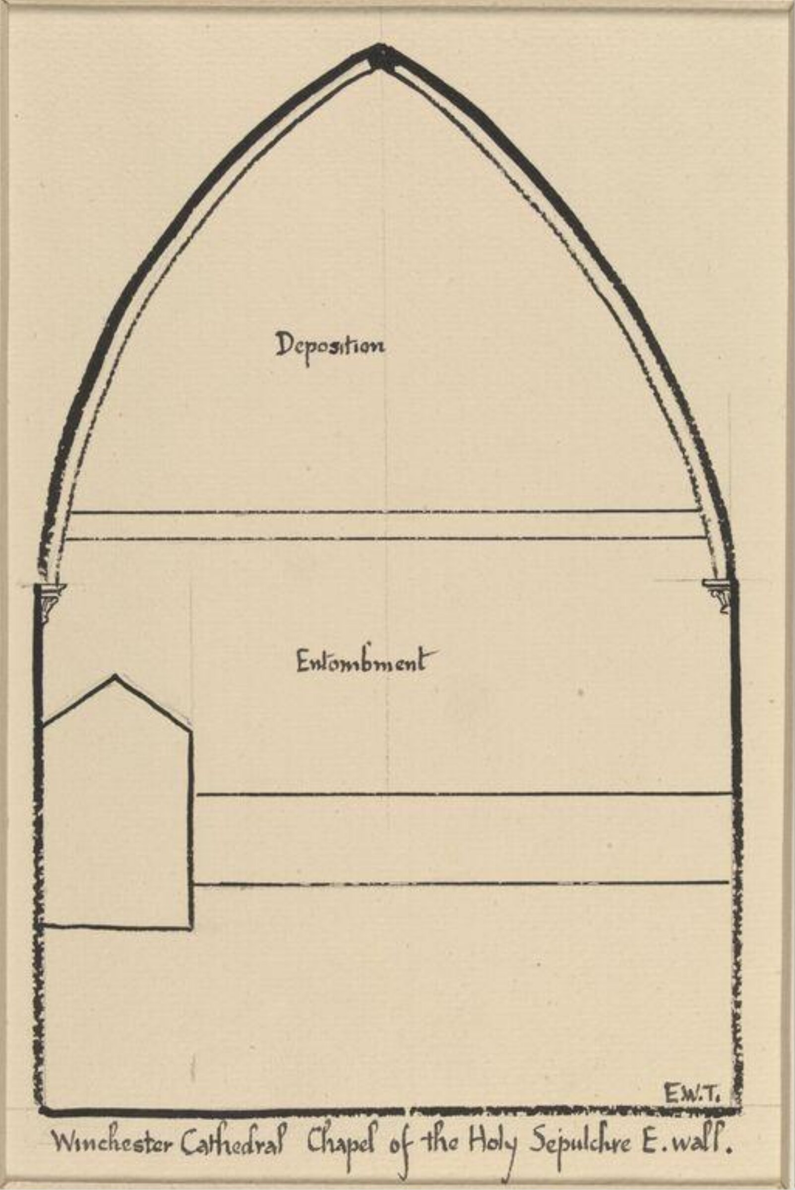 Drawing, Ernest William Tristram, начало XX века