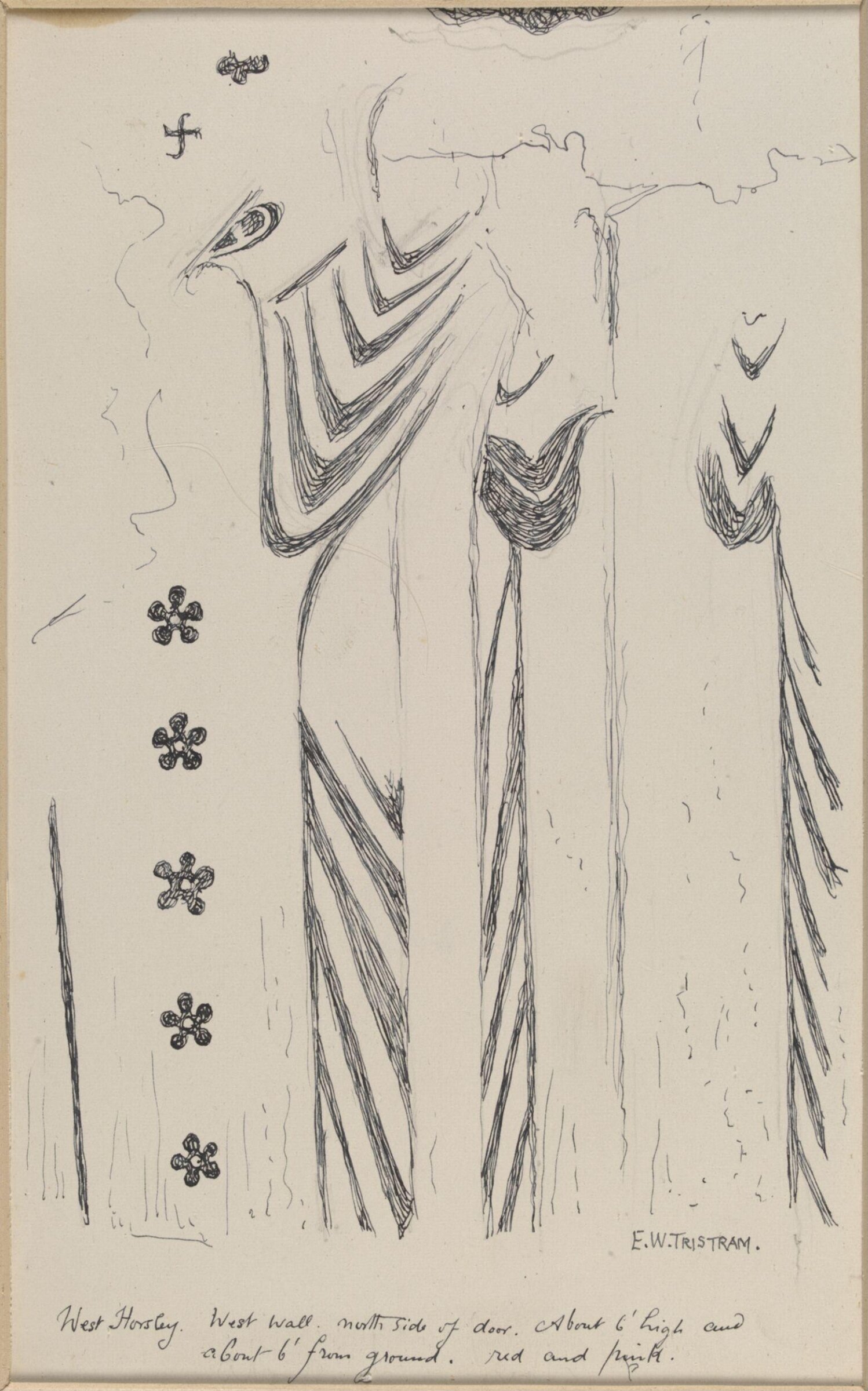 Drawing, Ernest William Tristram, начало XX века