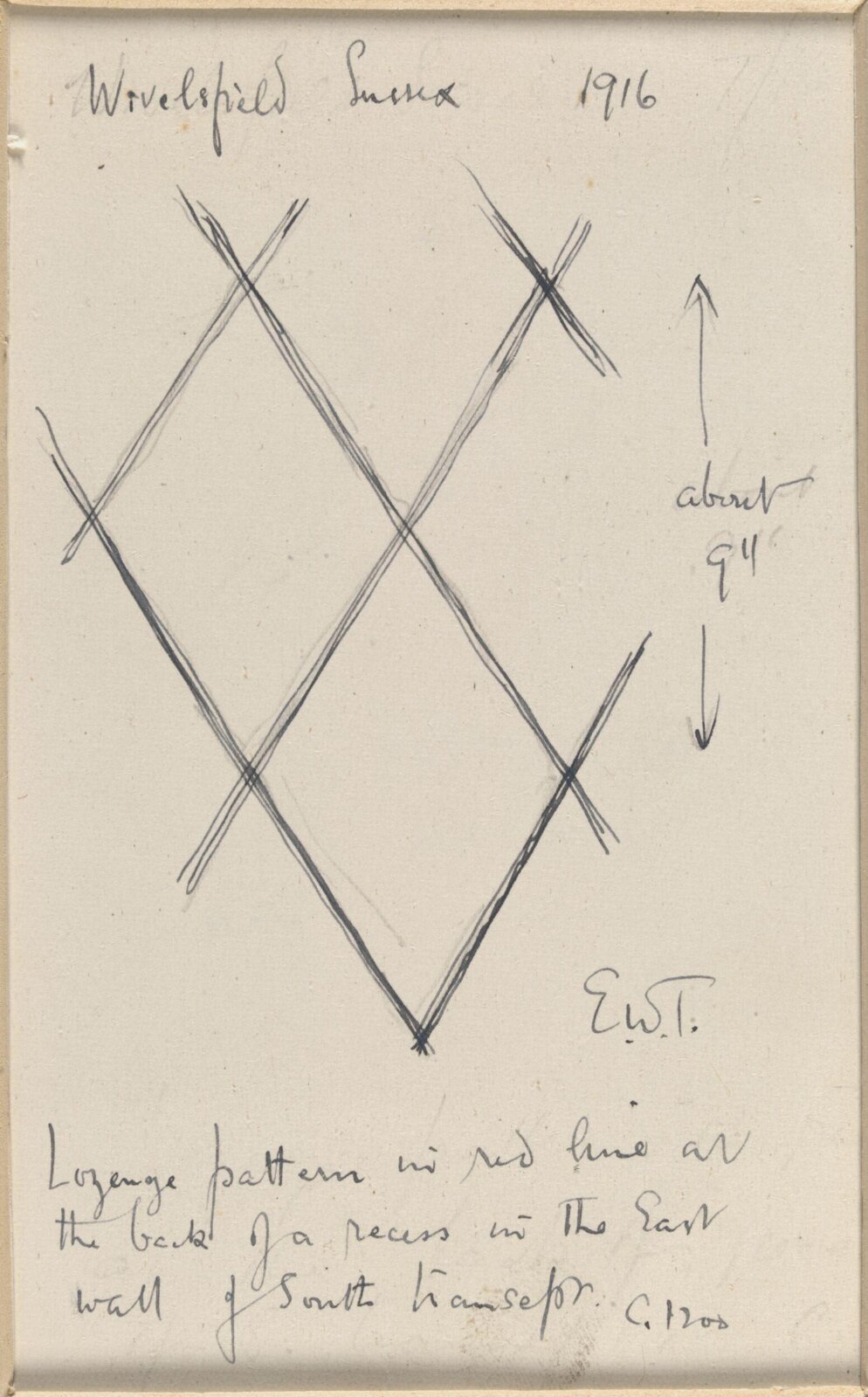 Drawing, Ernest William Tristram, 1916