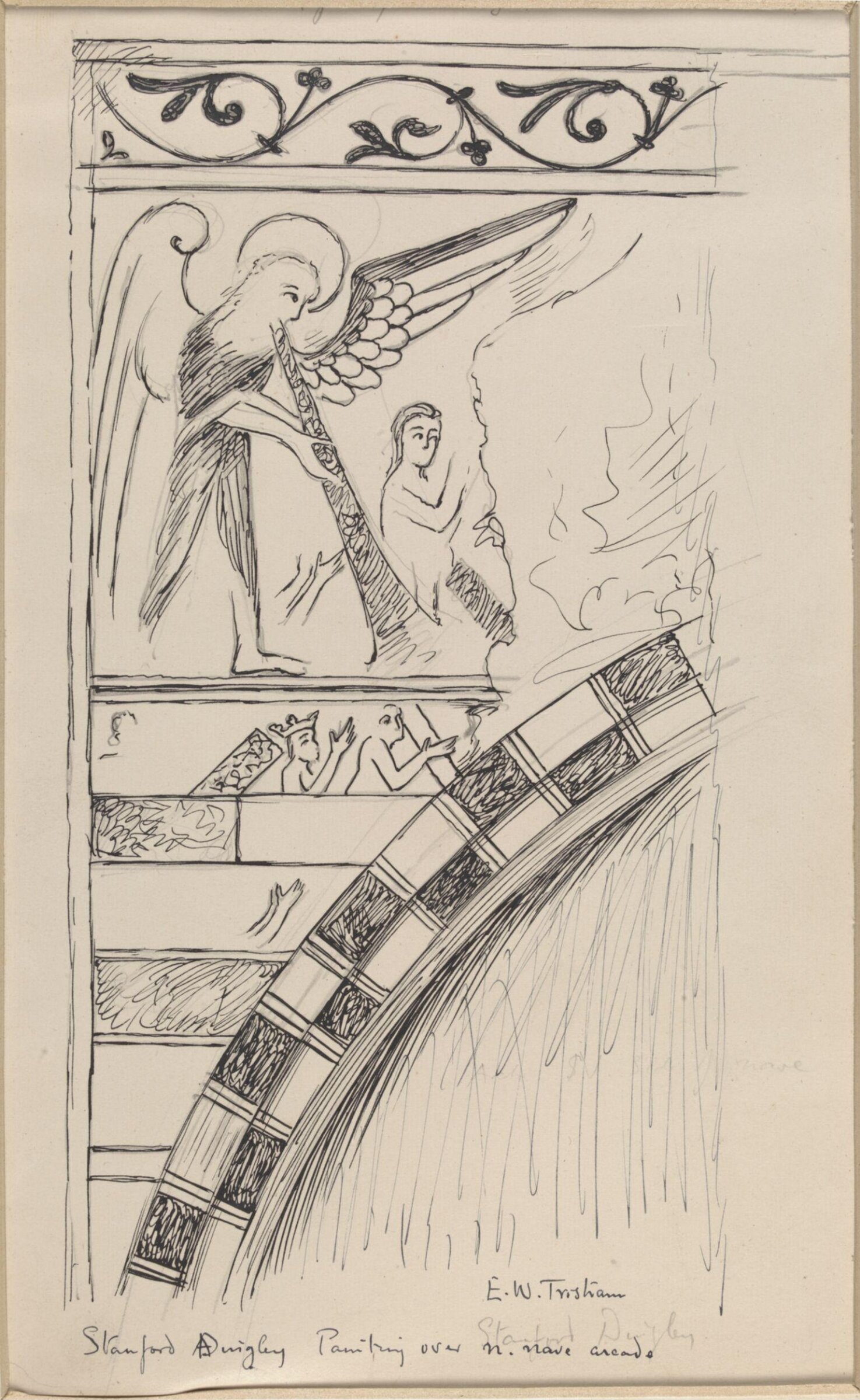 Drawing, Ernest William Tristram, начало XX века