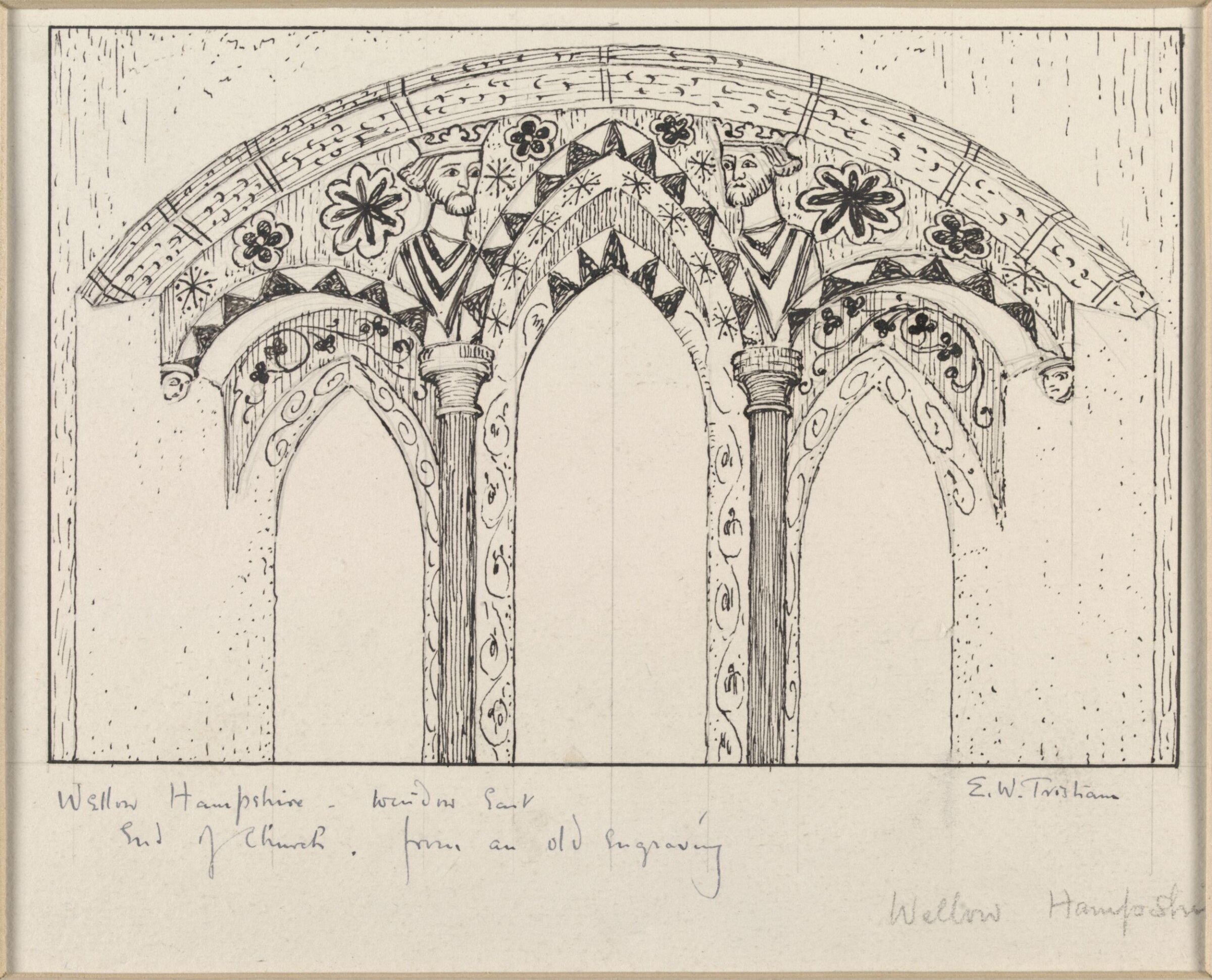 Drawing, Ernest William Tristram, начало XX века