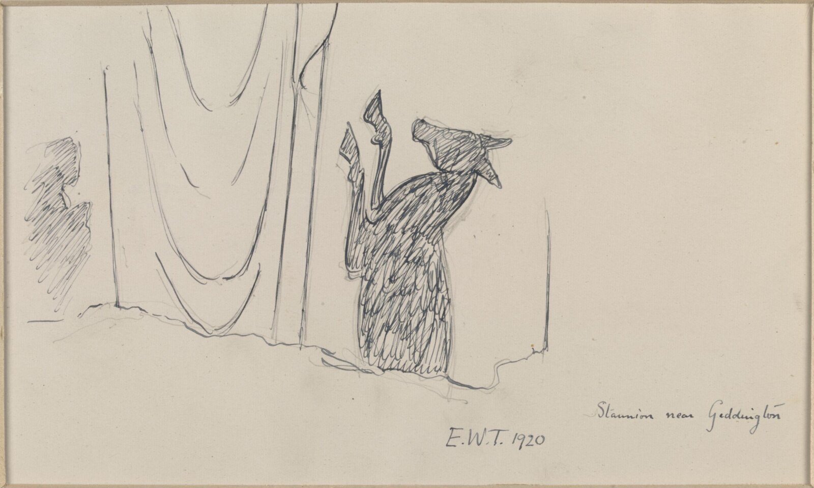 Drawing, Ernest William Tristram, 1920