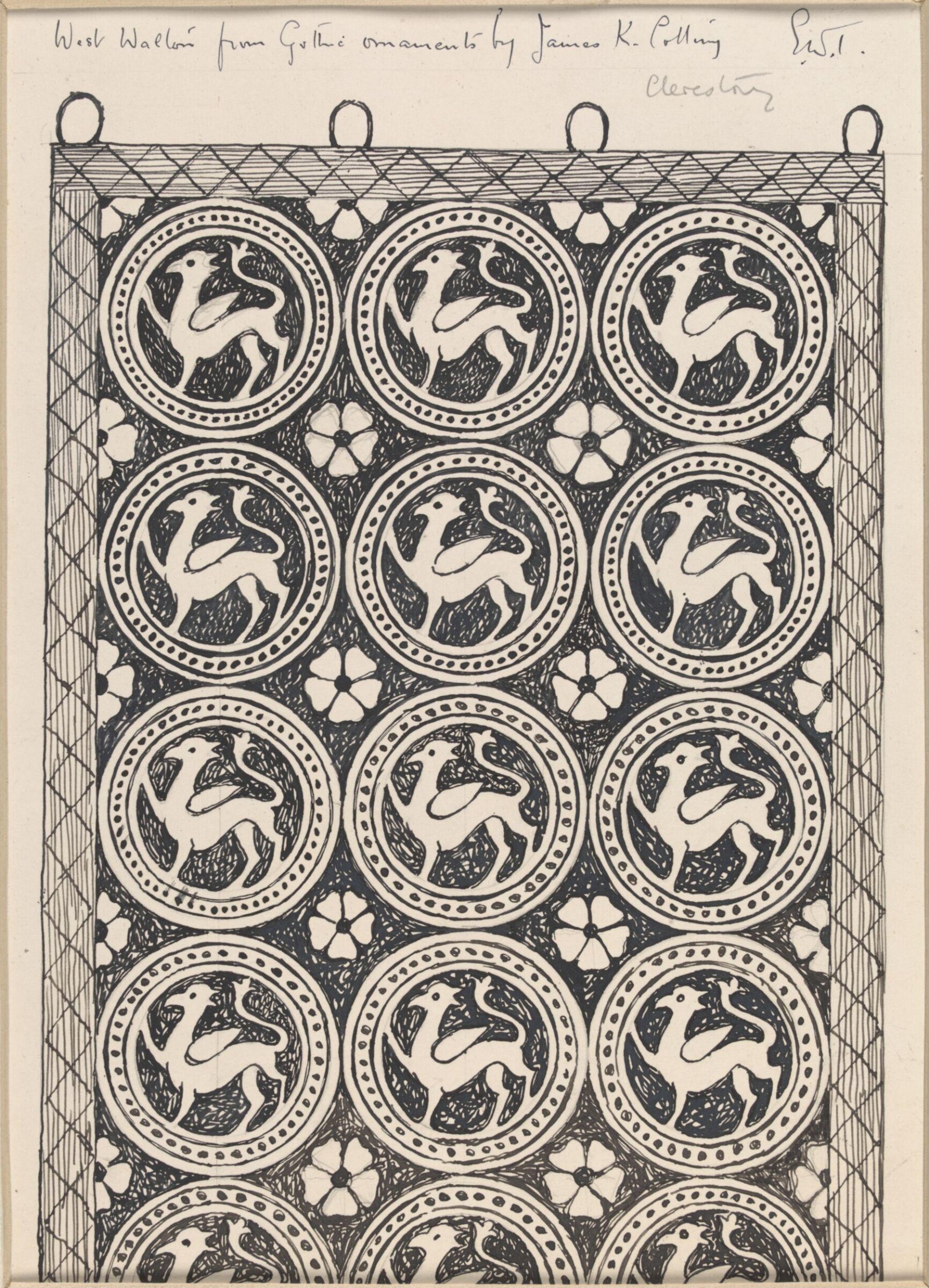 Drawing, Ernest William Tristram, начало XX века