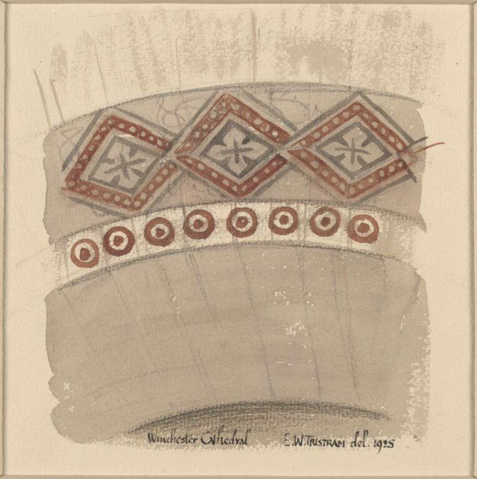Drawing, Ernest William Tristram, 1928