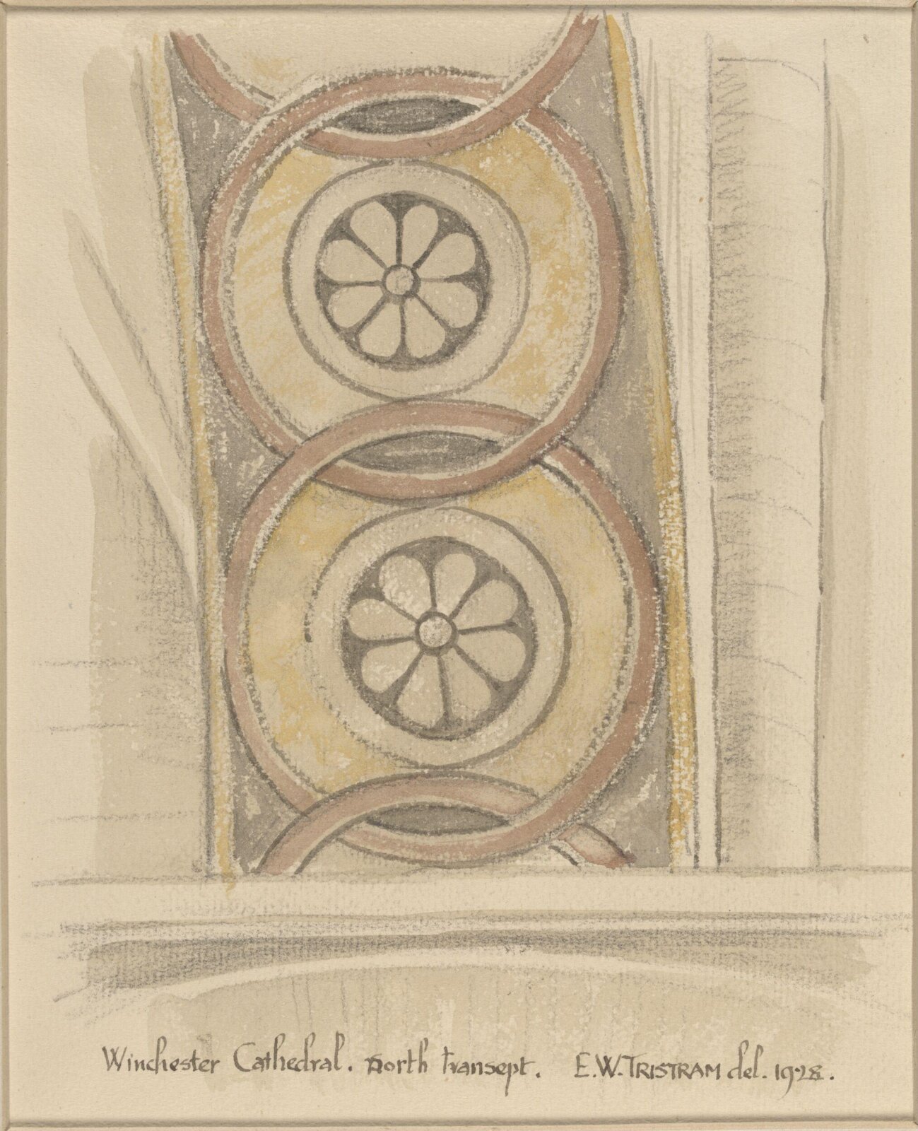 Drawing, Ernest William Tristram, 1928