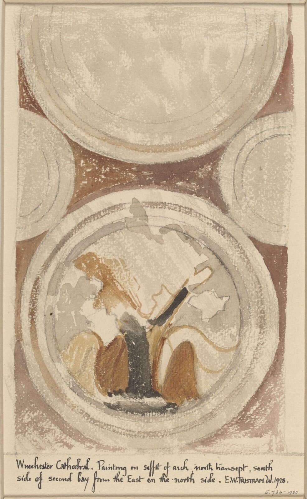 Drawing, Ernest William Tristram, 1928
