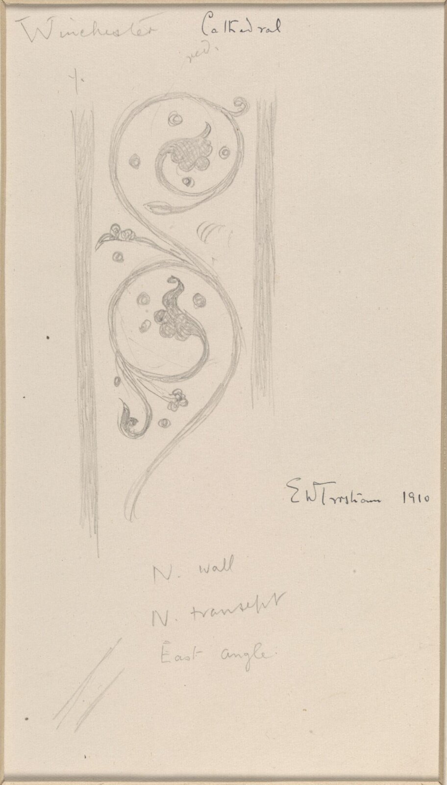 Drawing, Ernest William Tristram, 1910