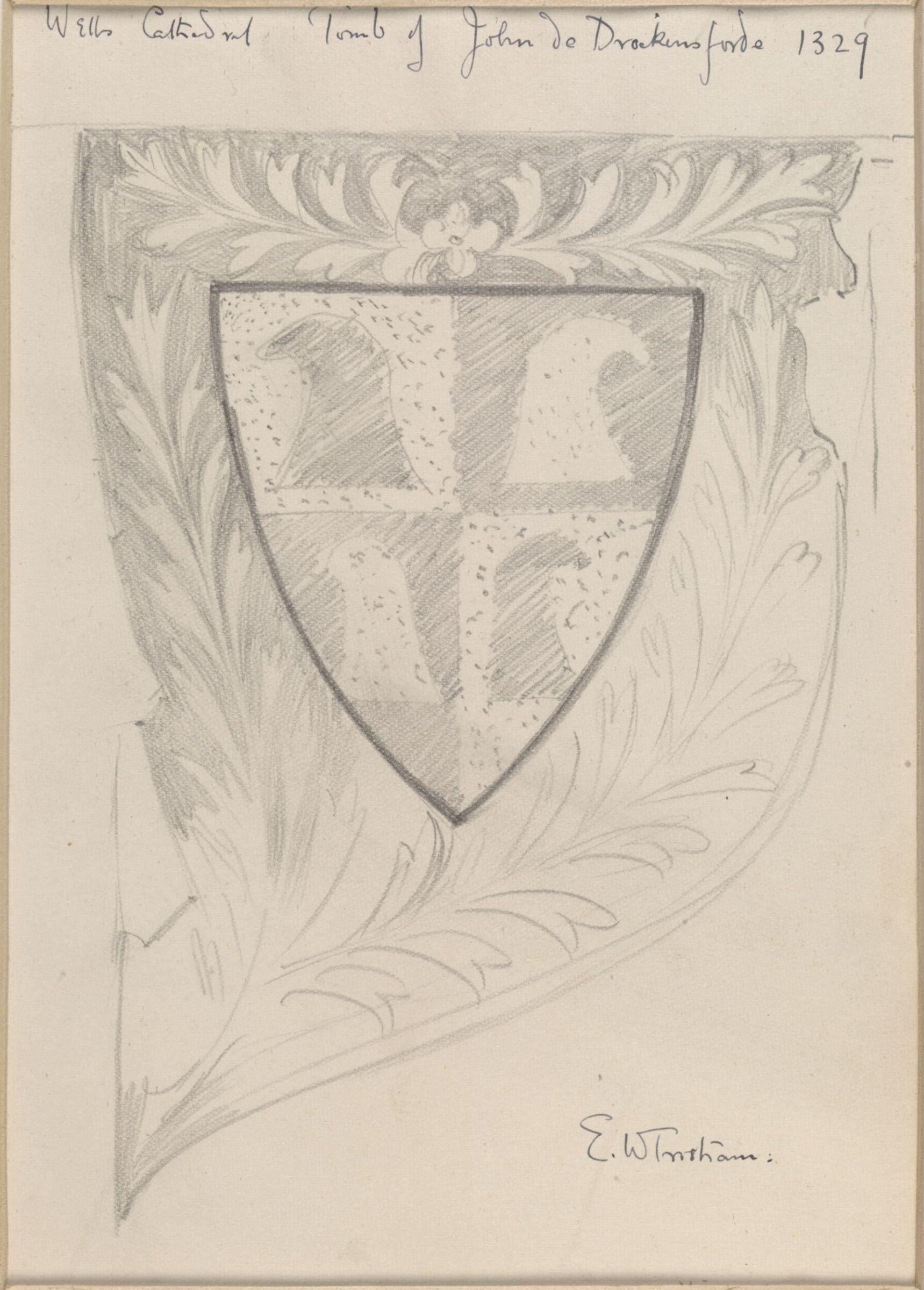 Drawing, Ernest William Tristram, начало XX века