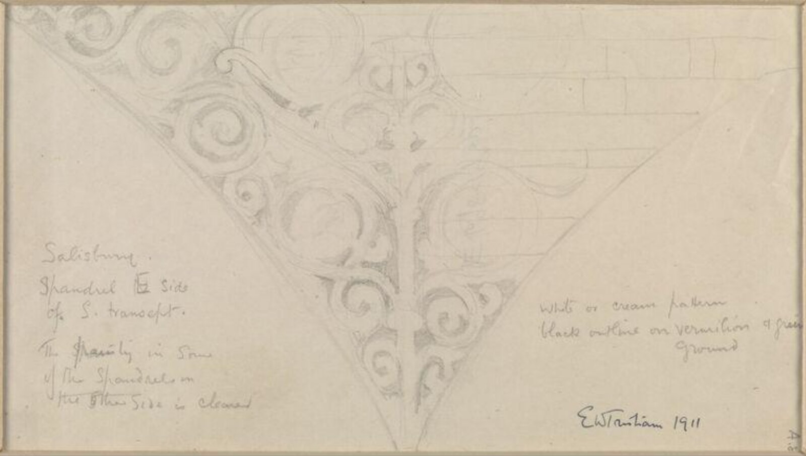 Drawing, Ernest William Tristram, 1911
