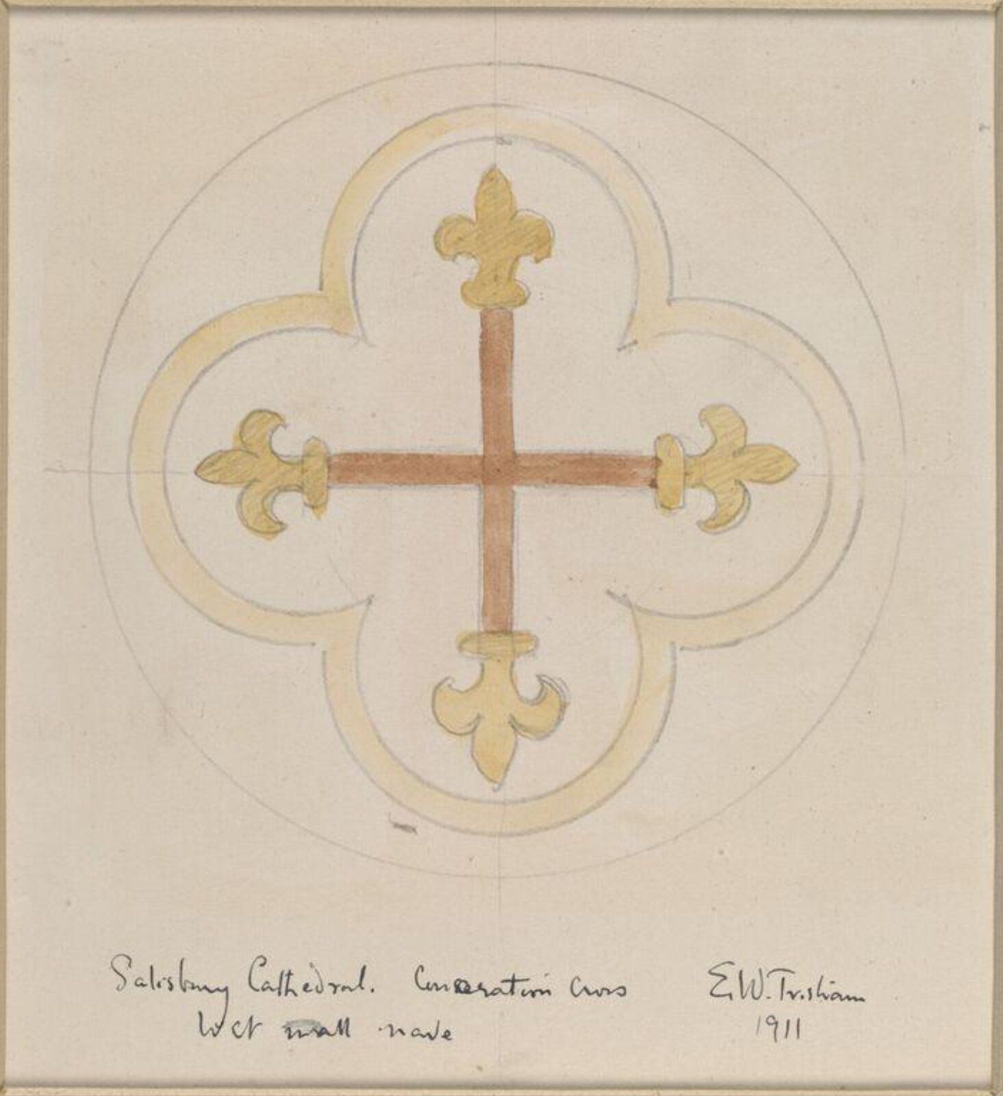 Drawing, Ernest William Tristram, 1911