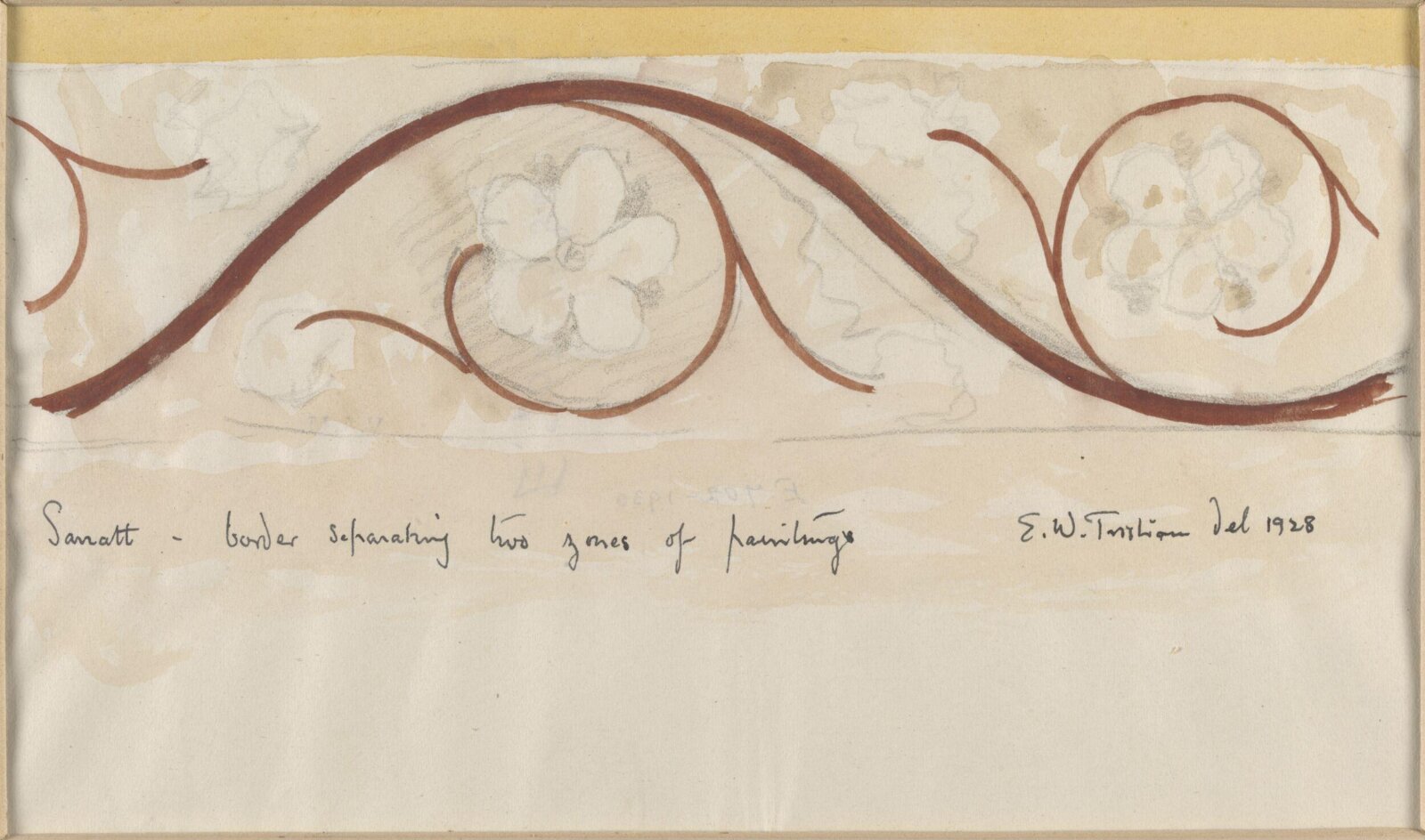 Drawing, Ernest William Tristram, 1928