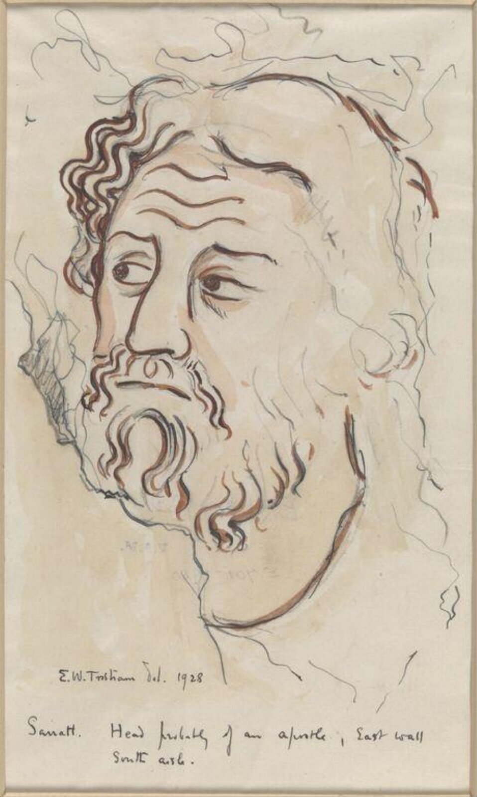 Drawing, Ernest William Tristram, 1928