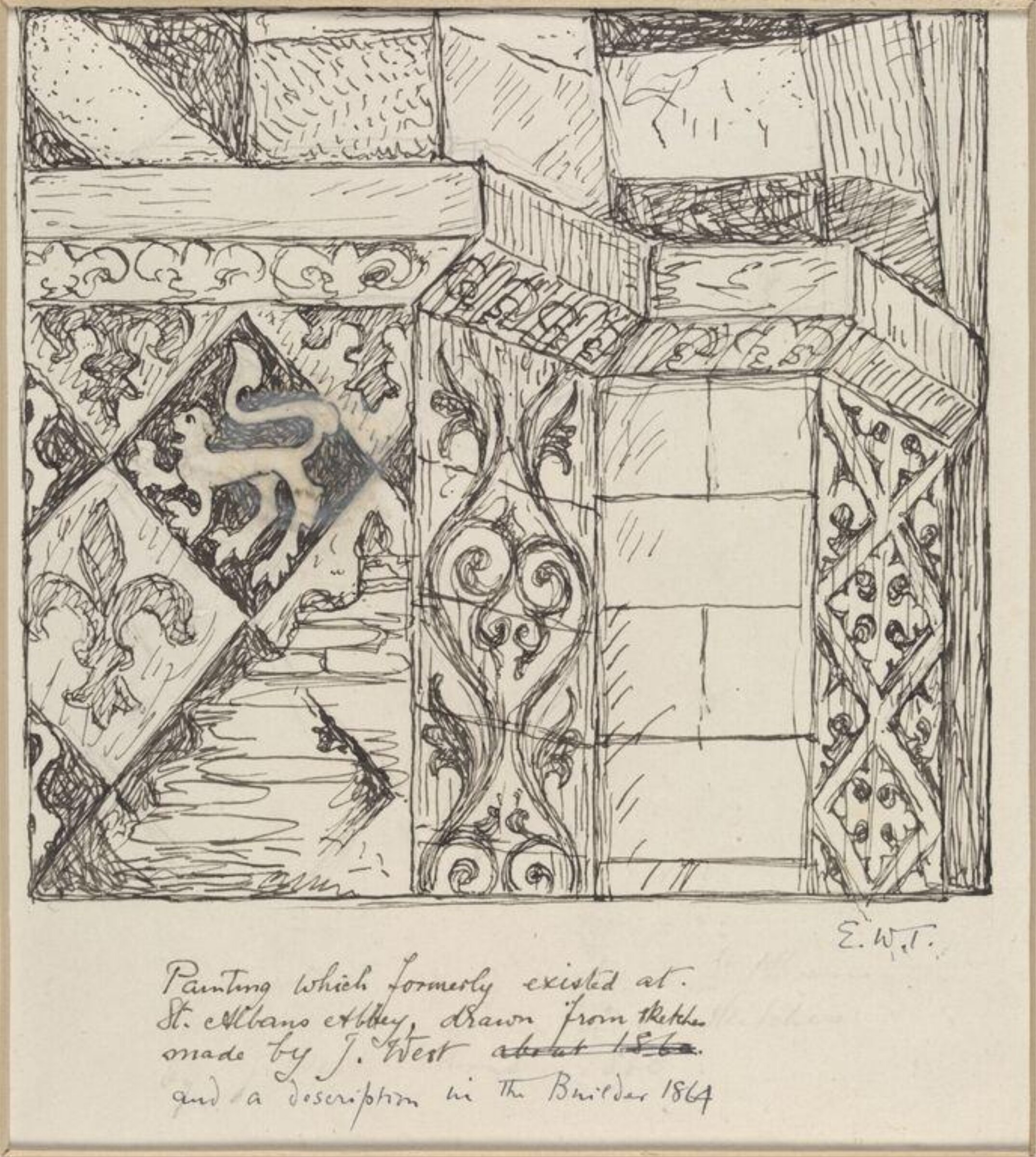 Drawing, Ernest William Tristram, начало XX века