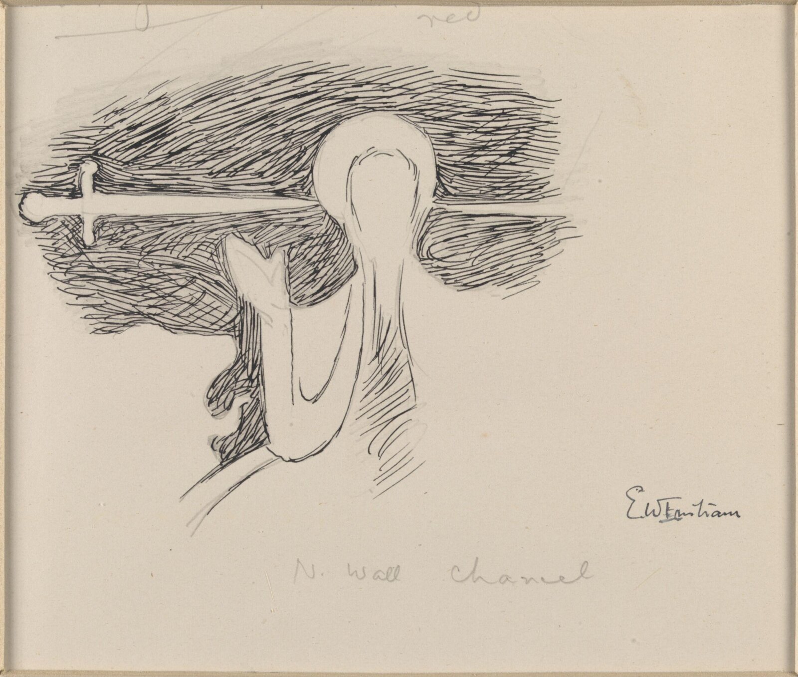 Drawing, Ernest William Tristram, начало XX века