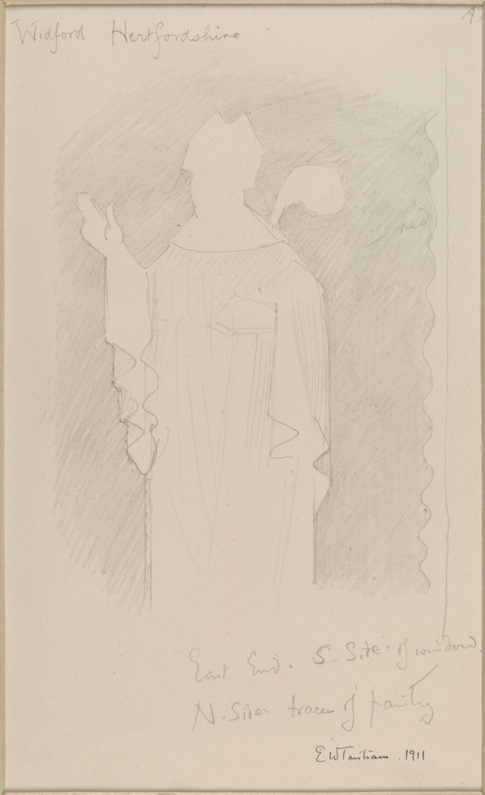 Drawing, Ernest William Tristram, 1911