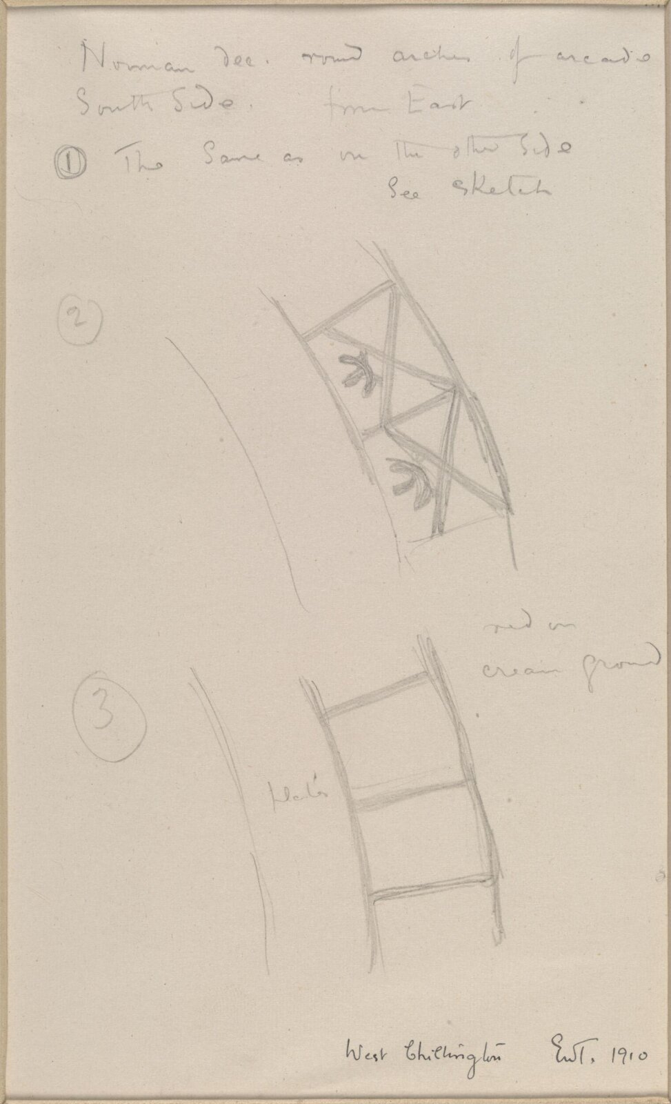 Drawing, Ernest William Tristram, 1910