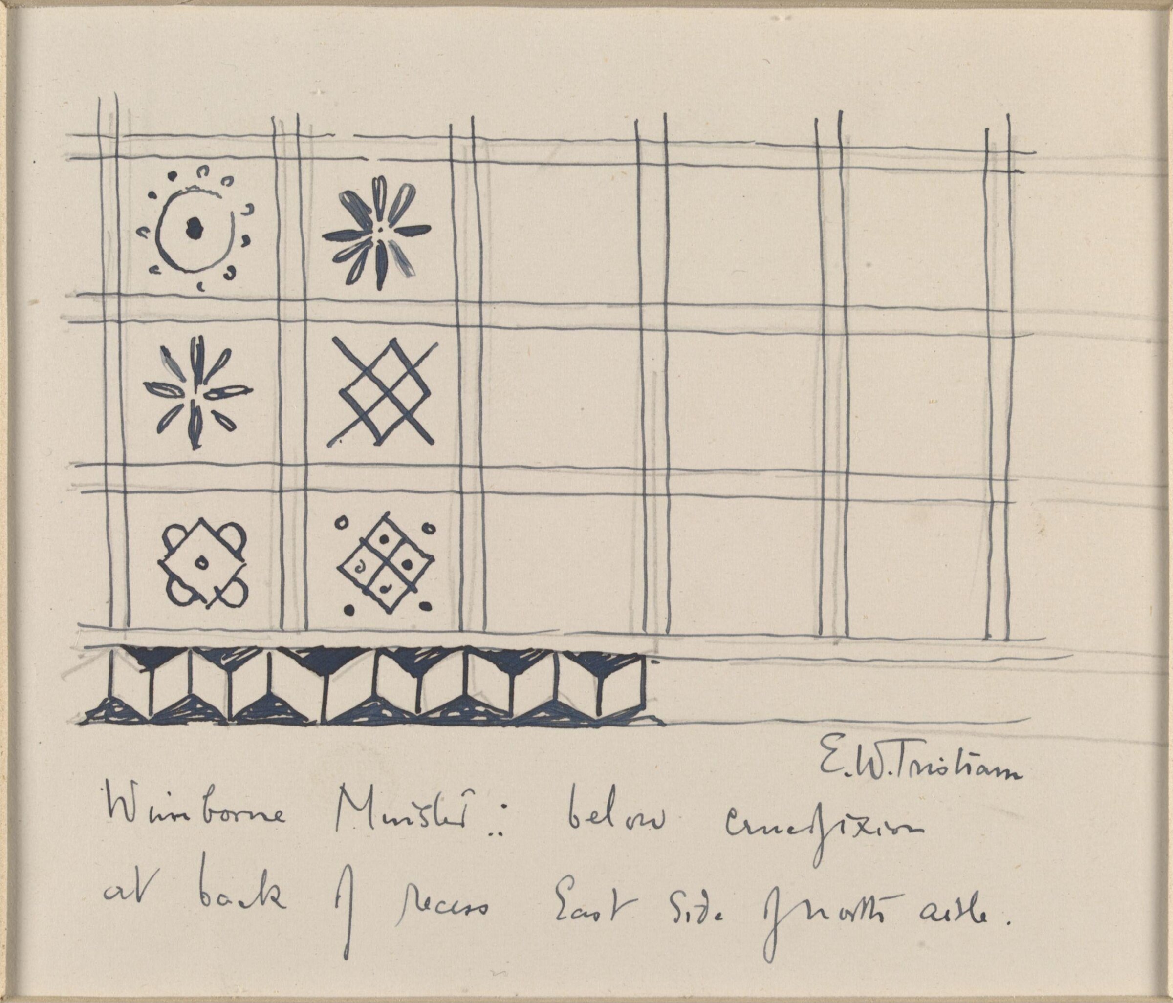 Drawing, Ernest William Tristram, начало XX века