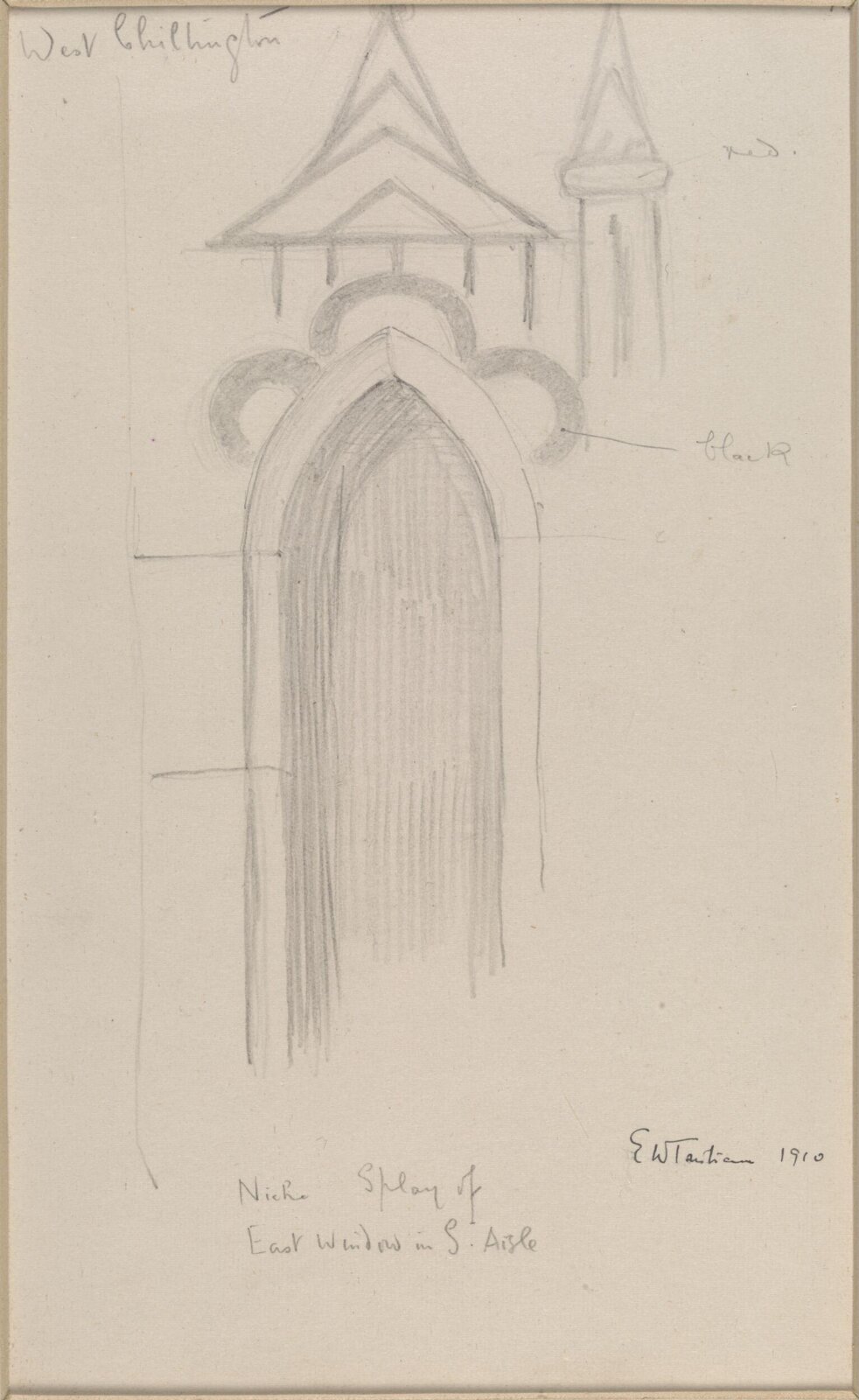 Drawing, Ernest William Tristram, 1911